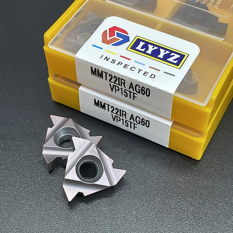 MMT22ER AG60 Carbide Thread Turning Inserts CNC Lathe Metal Cutting Durable Tool