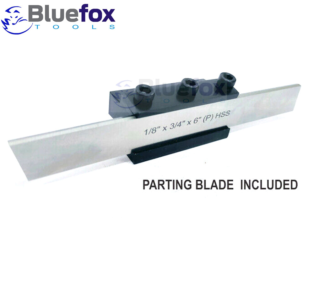 Lathe Clamp Type Parting Cut Off Tool Holder 12mm Shank With HSS Blade 3/4″