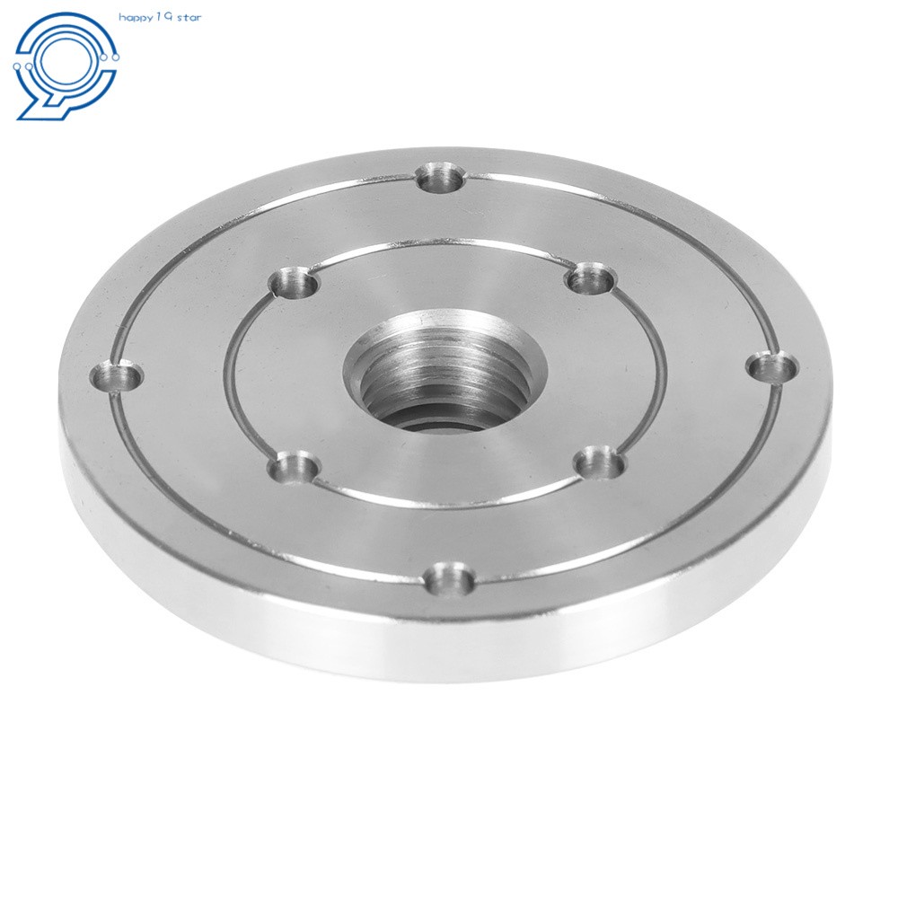 1Inch x 8tpi Threaded With Set Screws & 4 Inch Steel Wood Lathe Face Plate