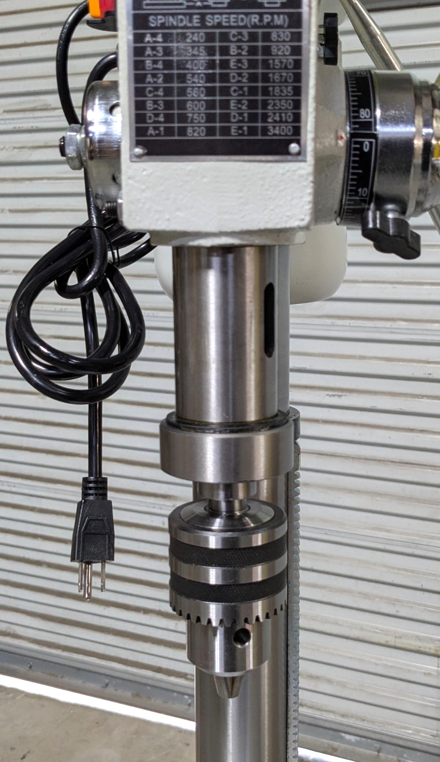 ENCO Drill Press 13.622" Swing 3/4HP Step Pulley Drive 115V Scratch &am