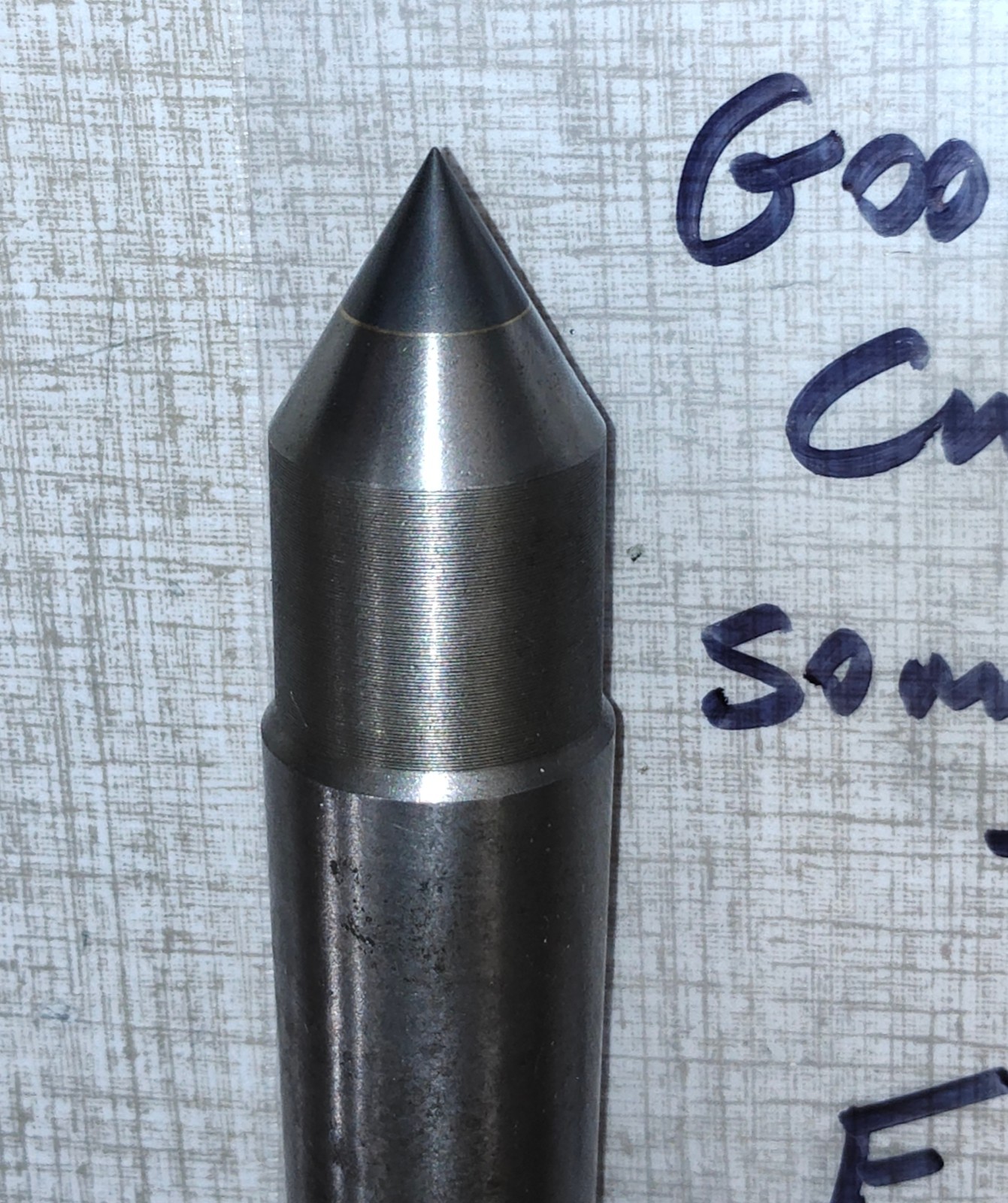 Carbide Tipped MT3 Dead Center used w/ Emco Maximat V10-P Lathe F10Z