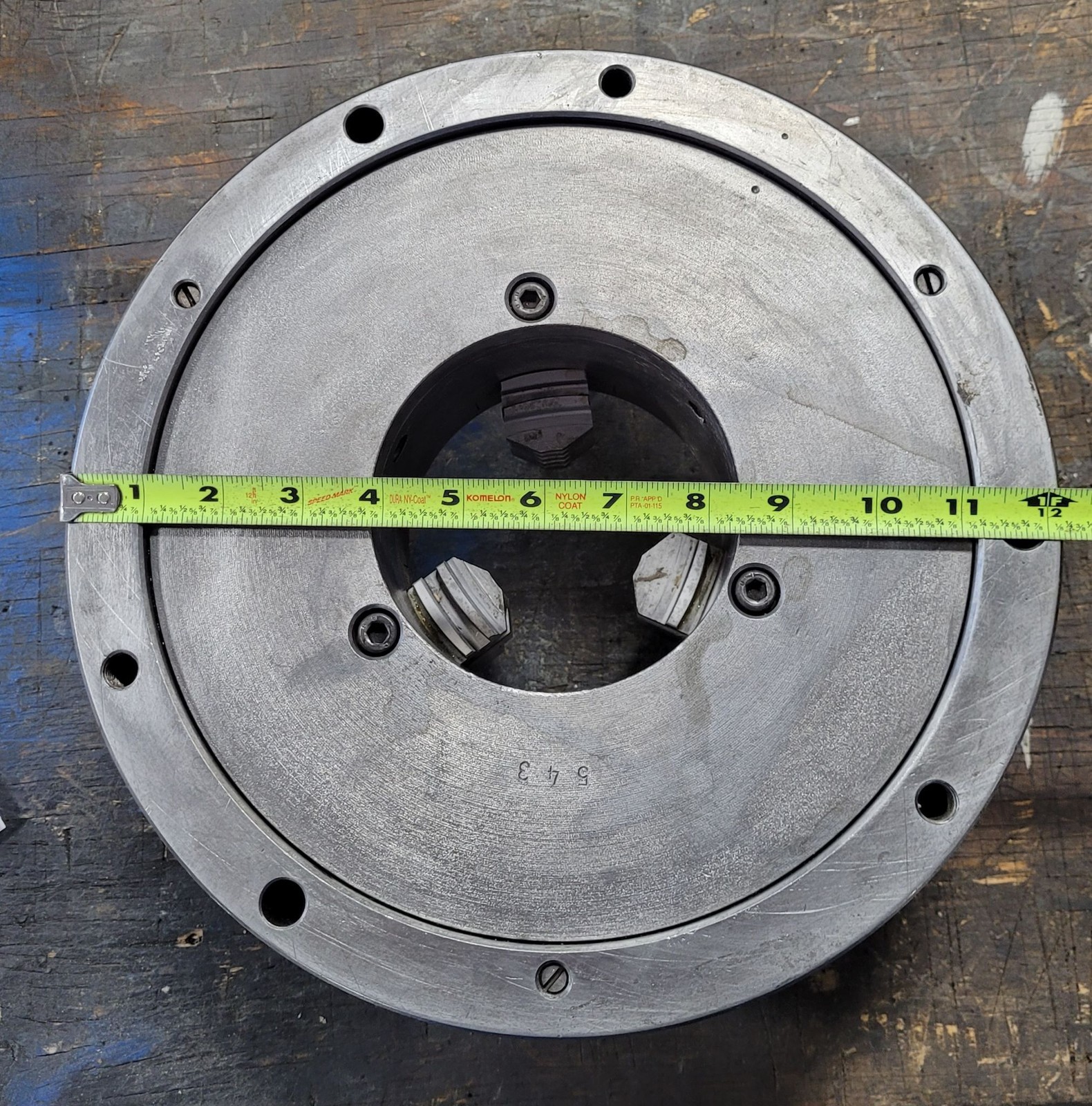 12in Pratt Burnerd – 3 Jaw Scroll Chuck – Plain Back