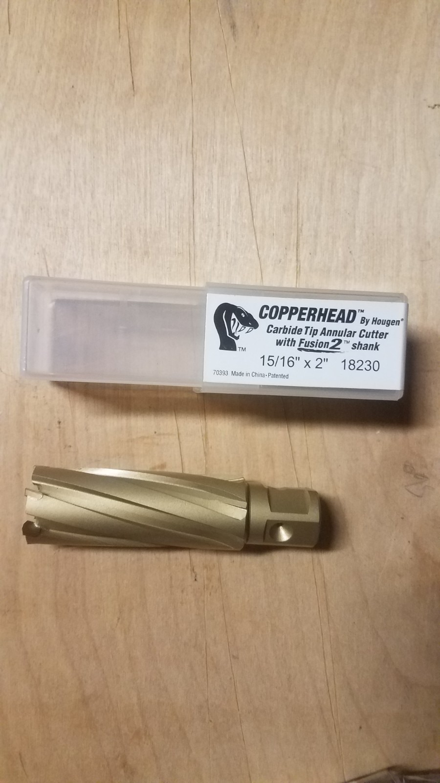 Hougen 18230 15/16″ X 2″ Copperhead Carbide Tip Annular Cutter