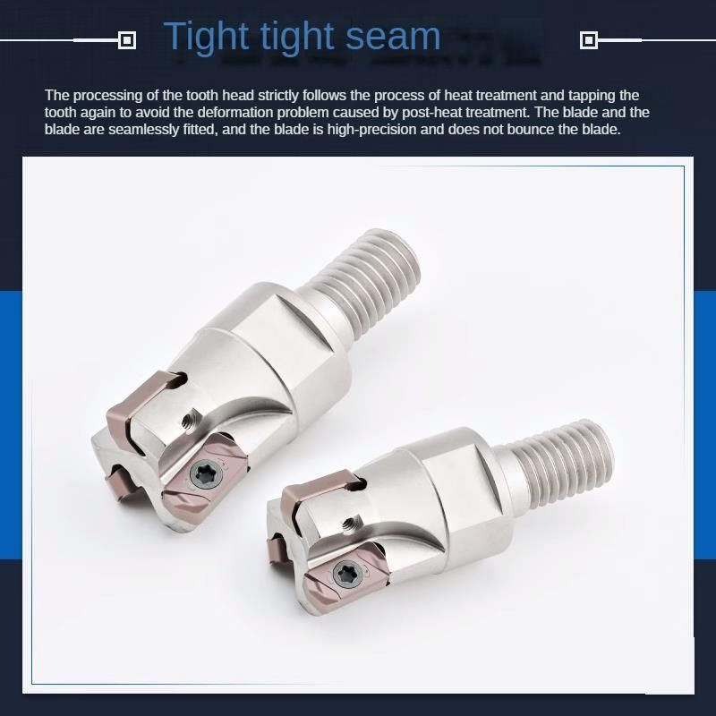 Metal Milling Cutter Head Feed Locking Tooth Tungsten Steel Shank CNC Machine
