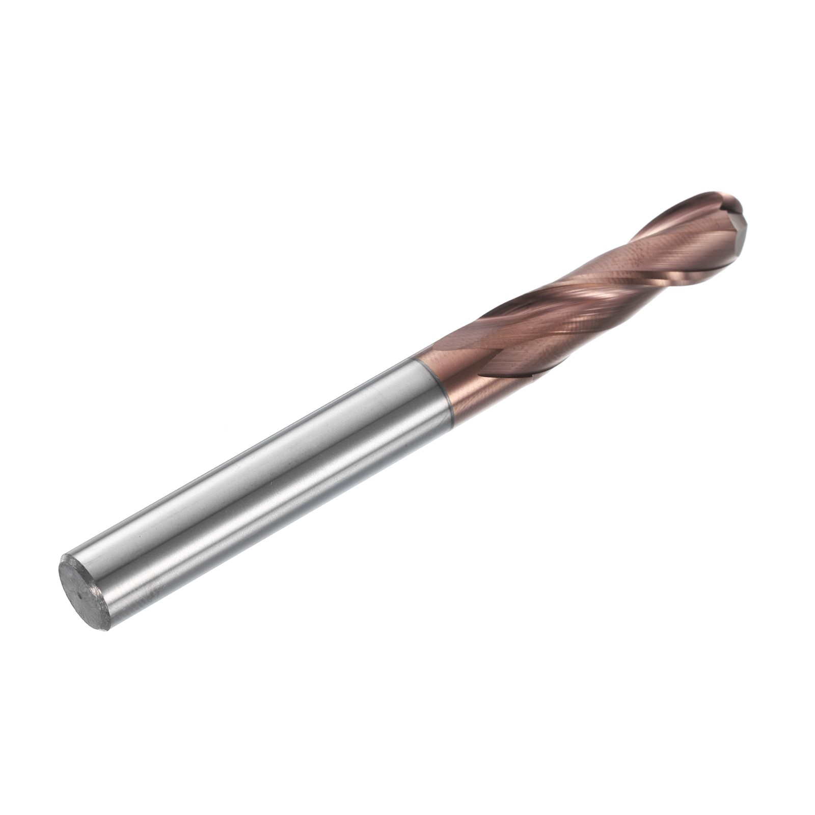 2 Flute Ball Nose End Mill 1-1/8″ Cutting Length Uncoated for Carving Grinding