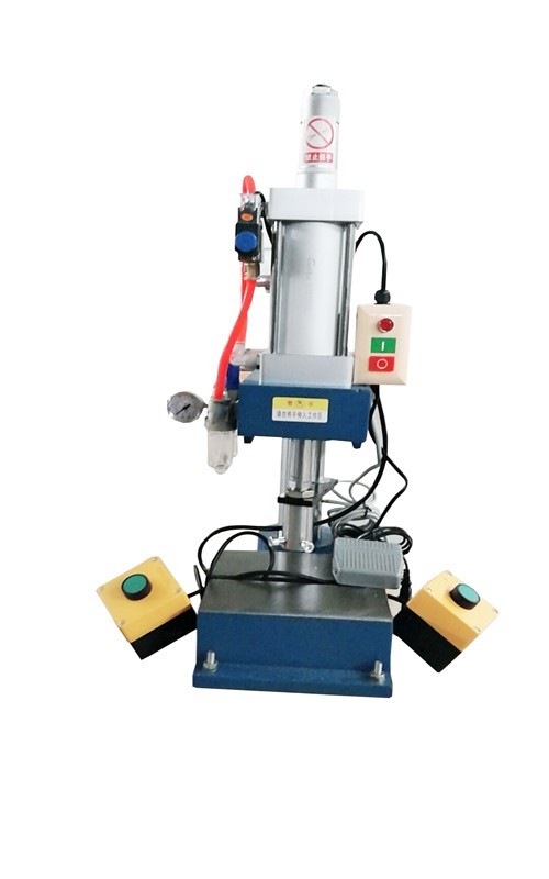 660Lb/300kg Pneumatic Punch Punching Press Machine 2-4in Stroke 2 Buttons 110V