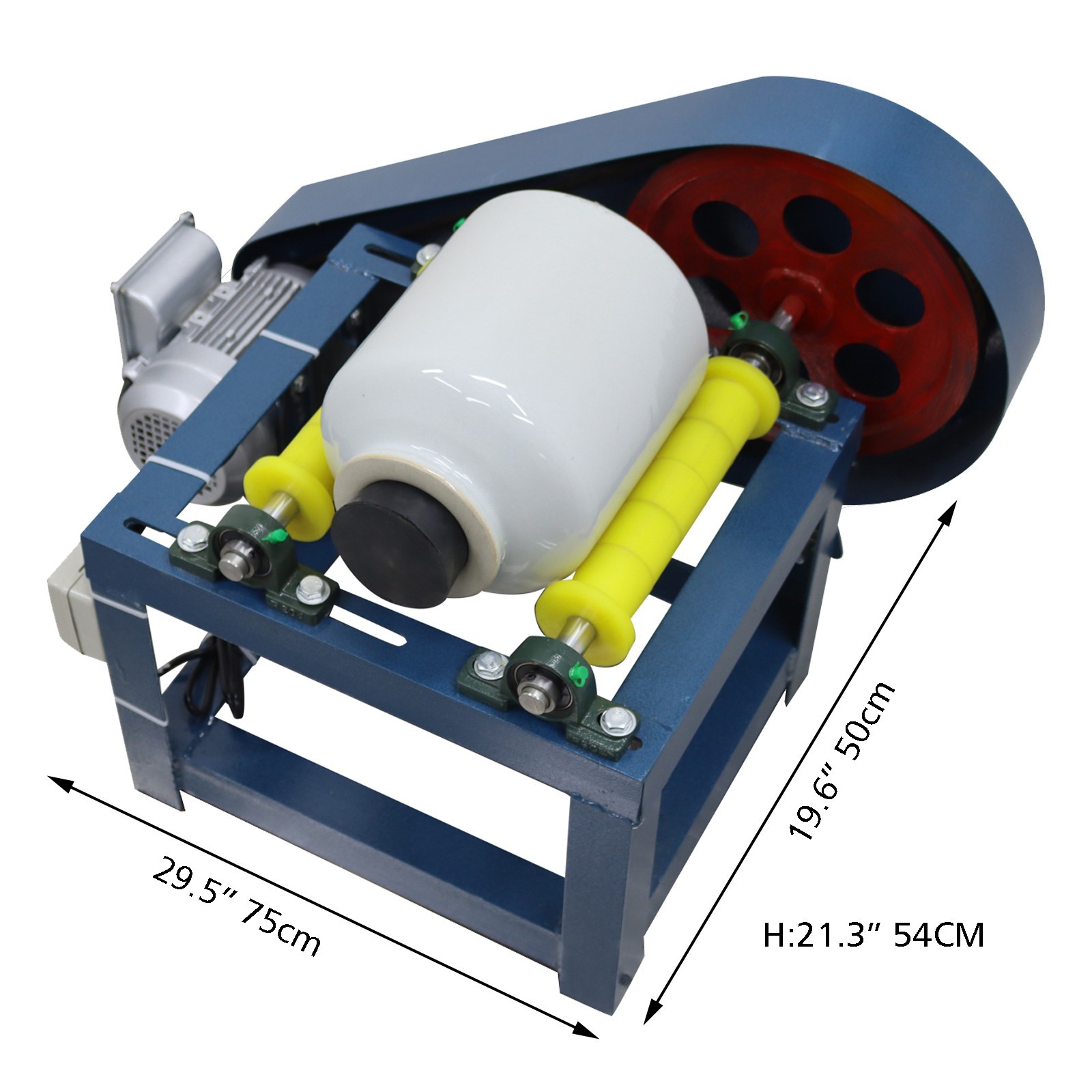 5L Horizontal Ball Mill Laboratory Grinder Mixer Mineral Abrasive Machine 220V