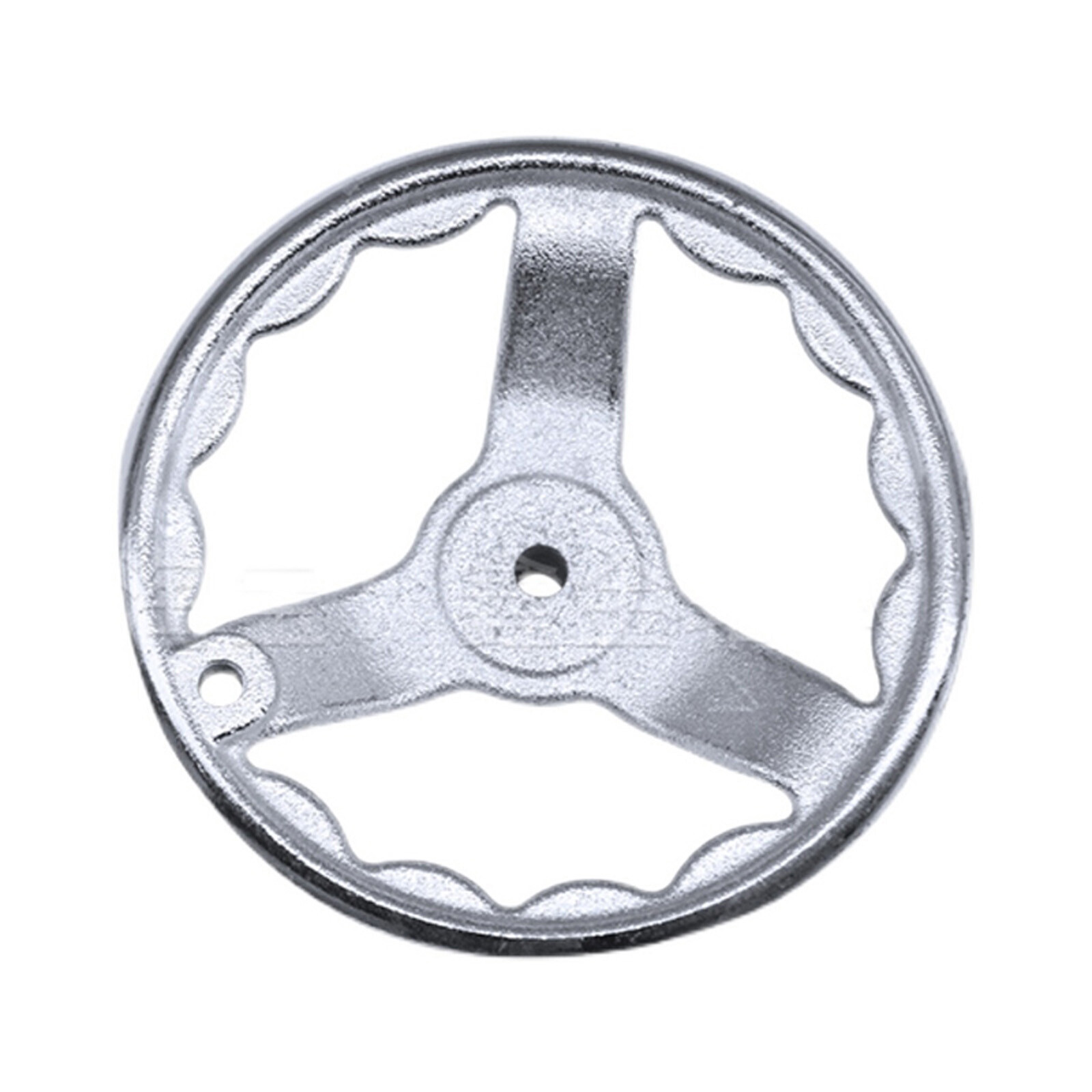 3″ – 14″ Metal Machinery Handwheel 3-spoke Hand Wheel Chrome Plated for Milling