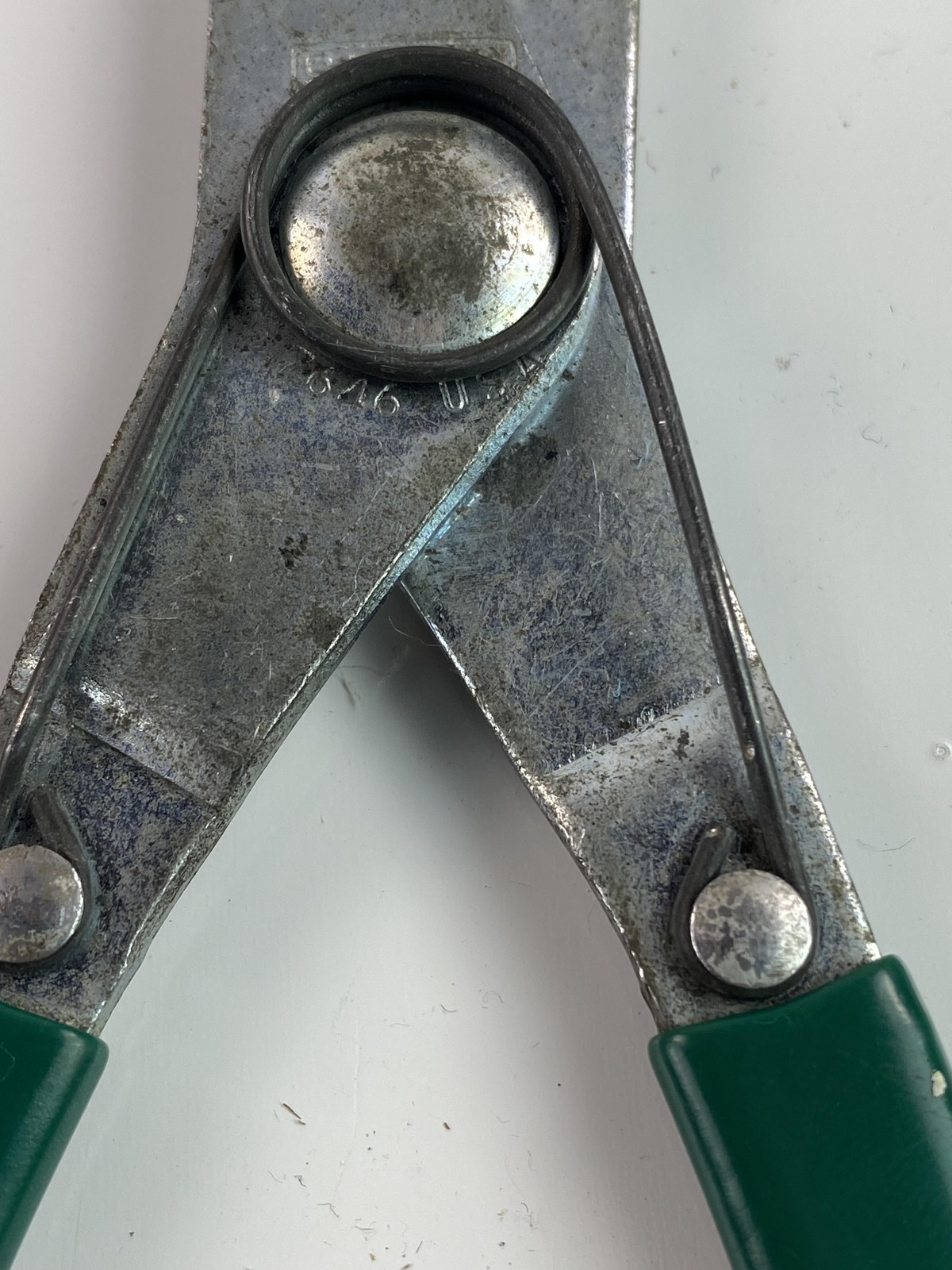 Vintage SK Tools 7616 USA Snap Ring Pliers Green Handle Circlip Retaining Tool