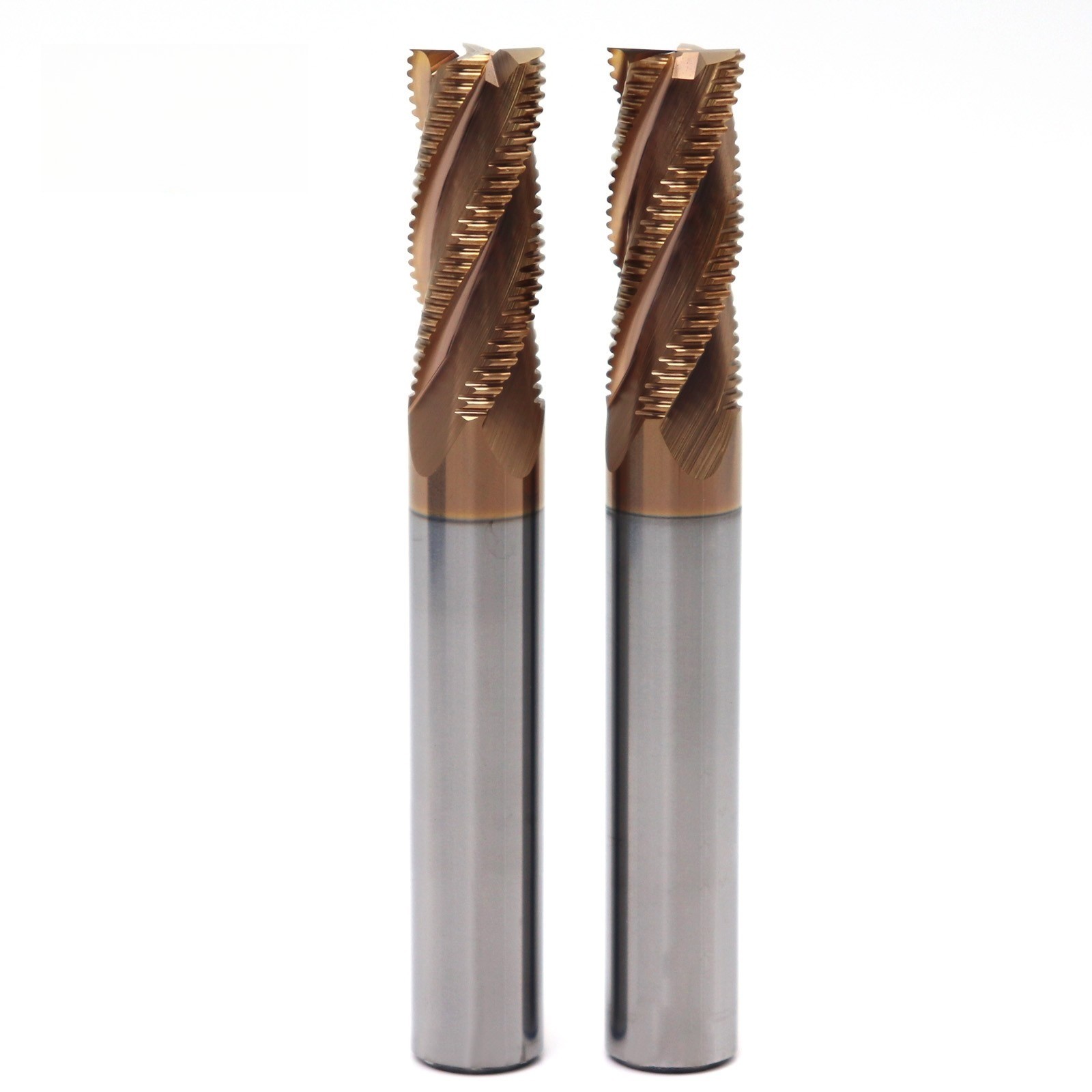 Carbide Roughing End Mill – 4 Flute AlTiSiN Coated, Waveform Cutter for Hardened