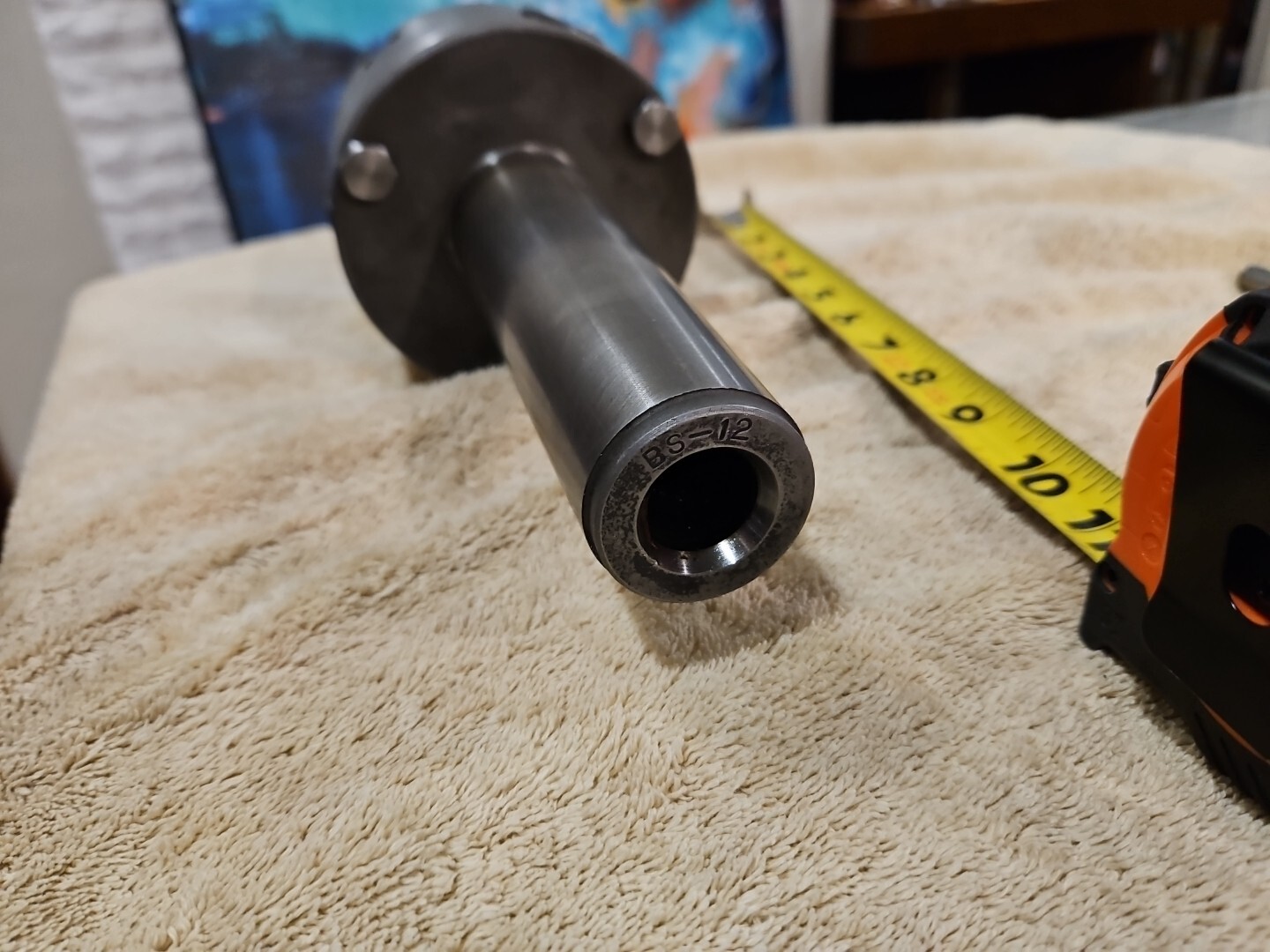 Lathe Chuck Soul 3 Jaw #4 4″ Arbor B&S 12 With Key JAPAN