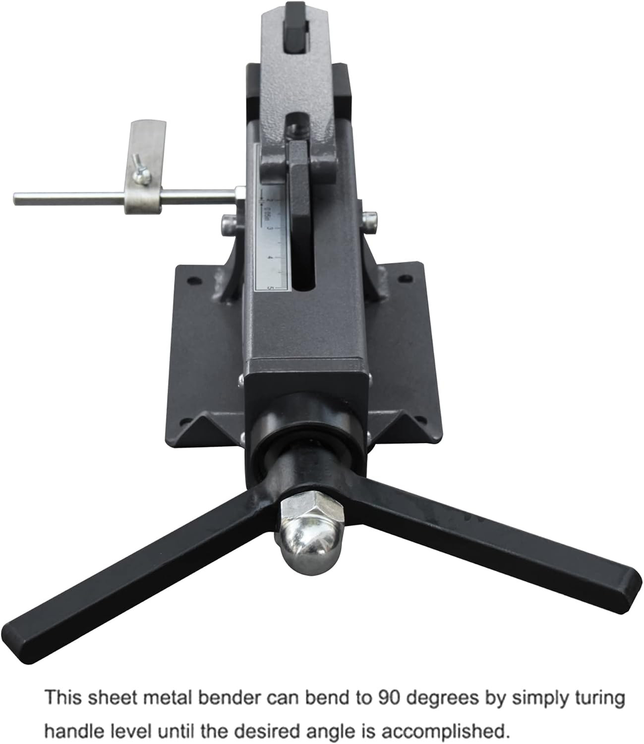 Manual Steel Bending Brake 4 Inch 2.5 Ton Press 90 Degree Bench Top Metal Bender