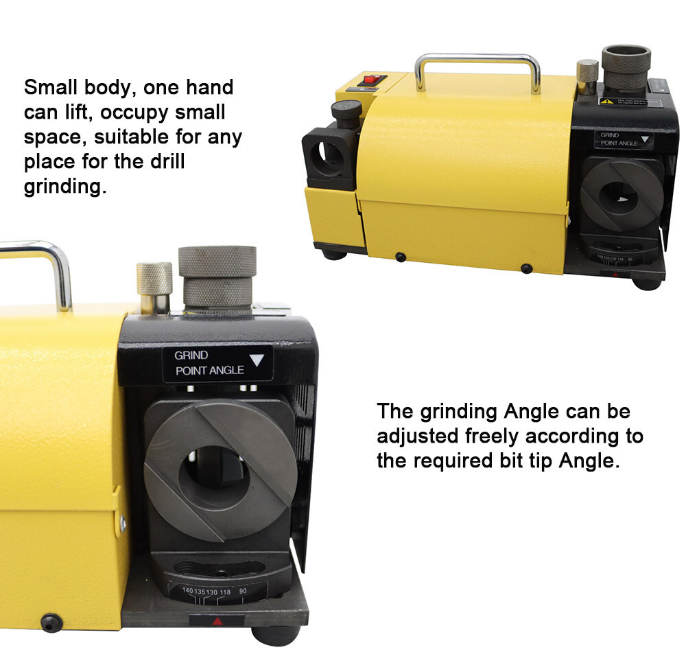 13A Model Drill Bit Grinder Drill Sharpening Machine 110V 120W 100-135 Angle