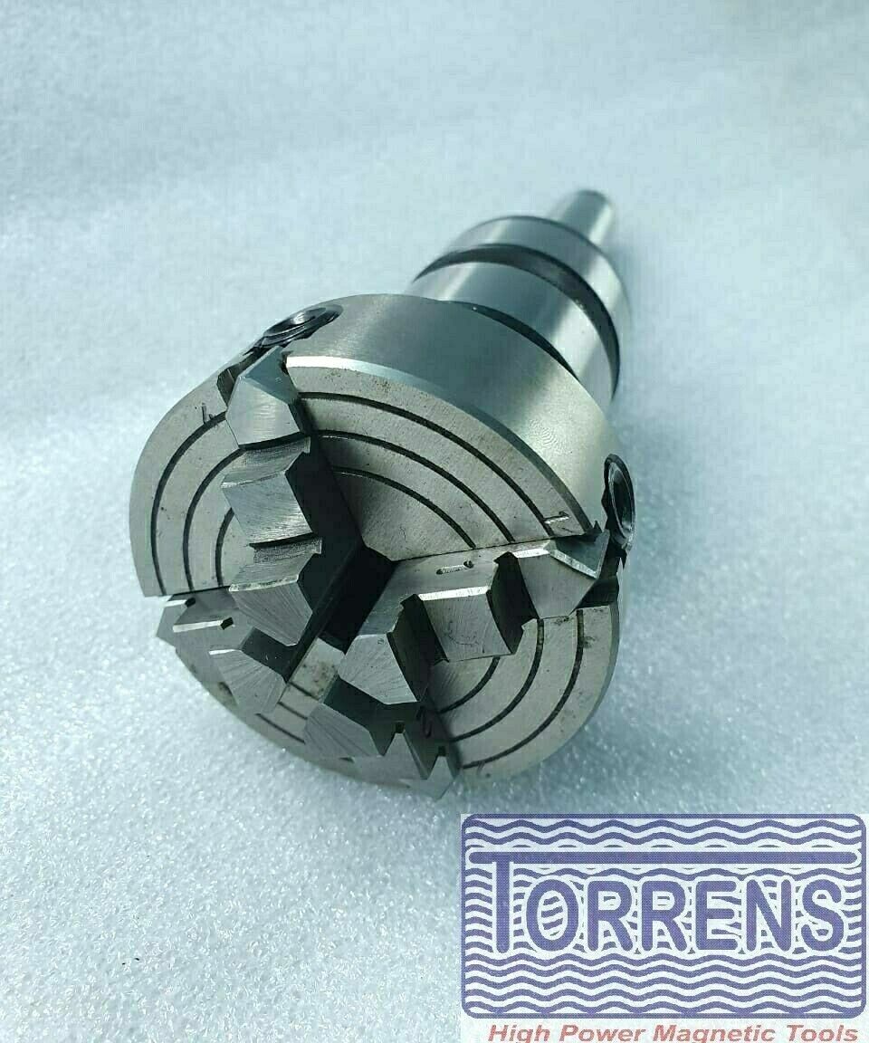 Revolving Center MT 3 Shank+ 4 Jaw Independent 65 mm Lathe Chuck Premium Quality