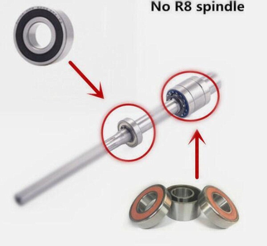 1Set Milling Machine Part R8 Spindle Bearings 7207D+6206 CNC Mill For Bridgeport
