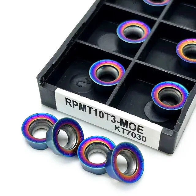 Nano blue Carbide Insert RPMT1204 RPMT10T3 CNC Machine Indexable Milling Blade