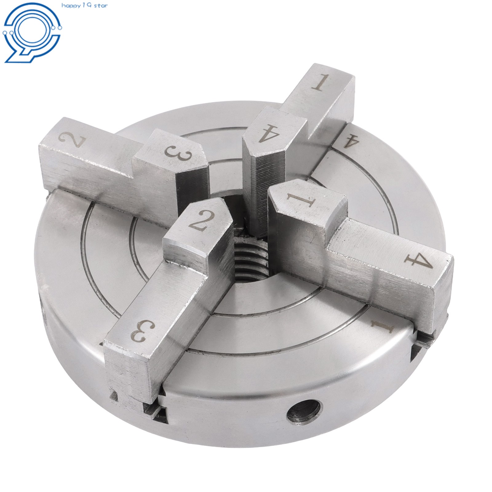 4″ Quick Change 4 Jaw Lathe Chuck Set 1×8 TPI Self Centering Thread