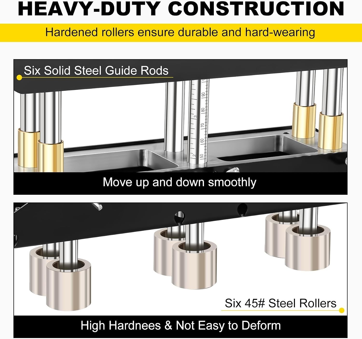 3 Station Edge Roller Bender for 5/8″ to 4″ Elbows | Heavy-Duty Bending Tool