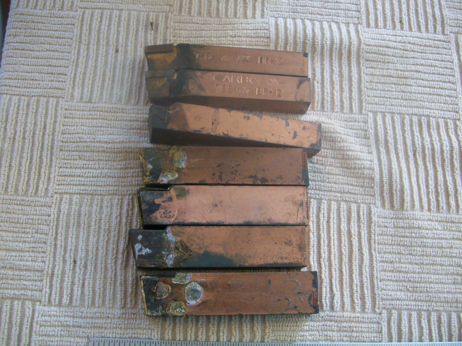 7 Carbaloy NOS Cemented Carbides Cutting Tools 1-FL-12 2-BR-12 78B 4- R-52 350