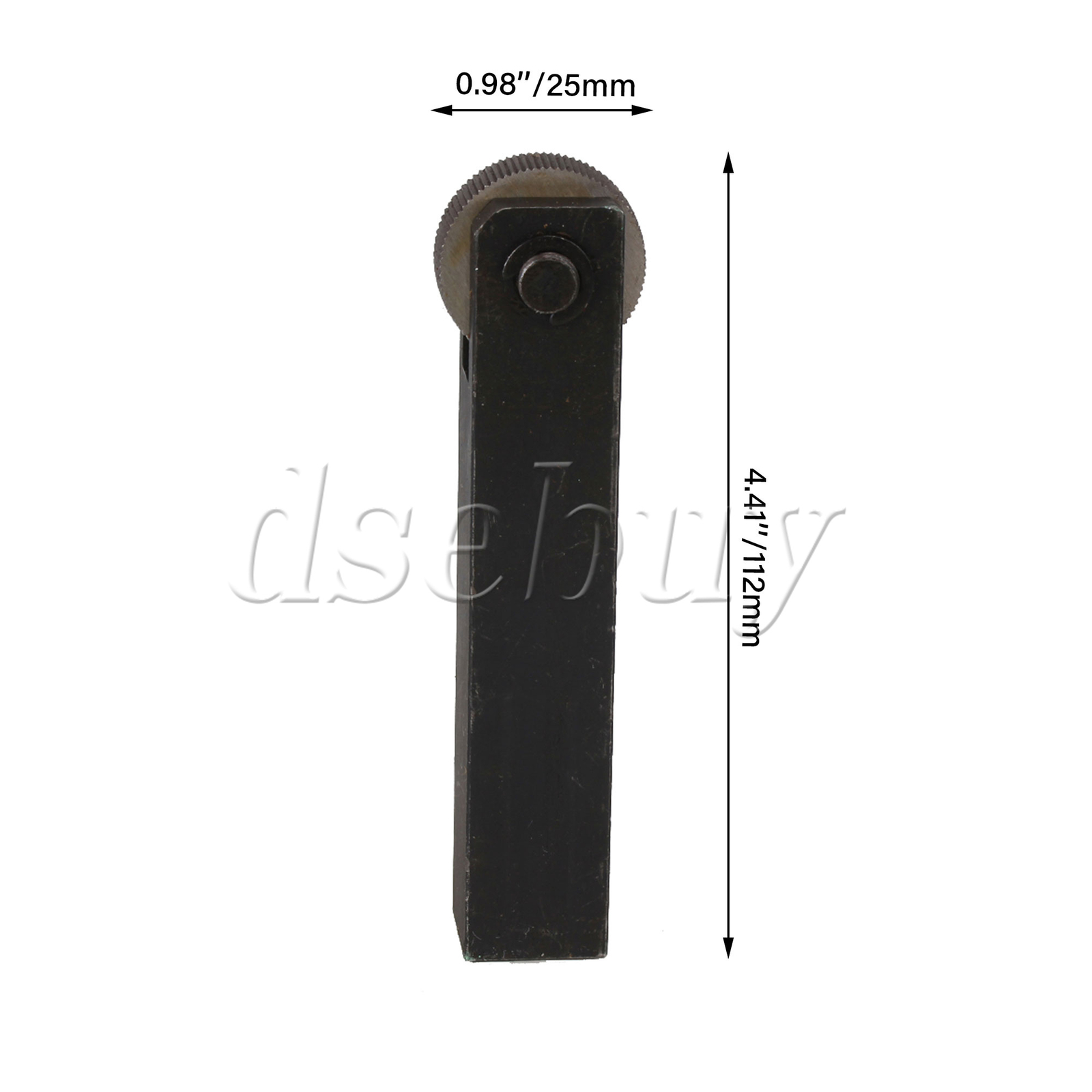 Metal Straight Linear Knurling Tool 1.0mm Black Silver