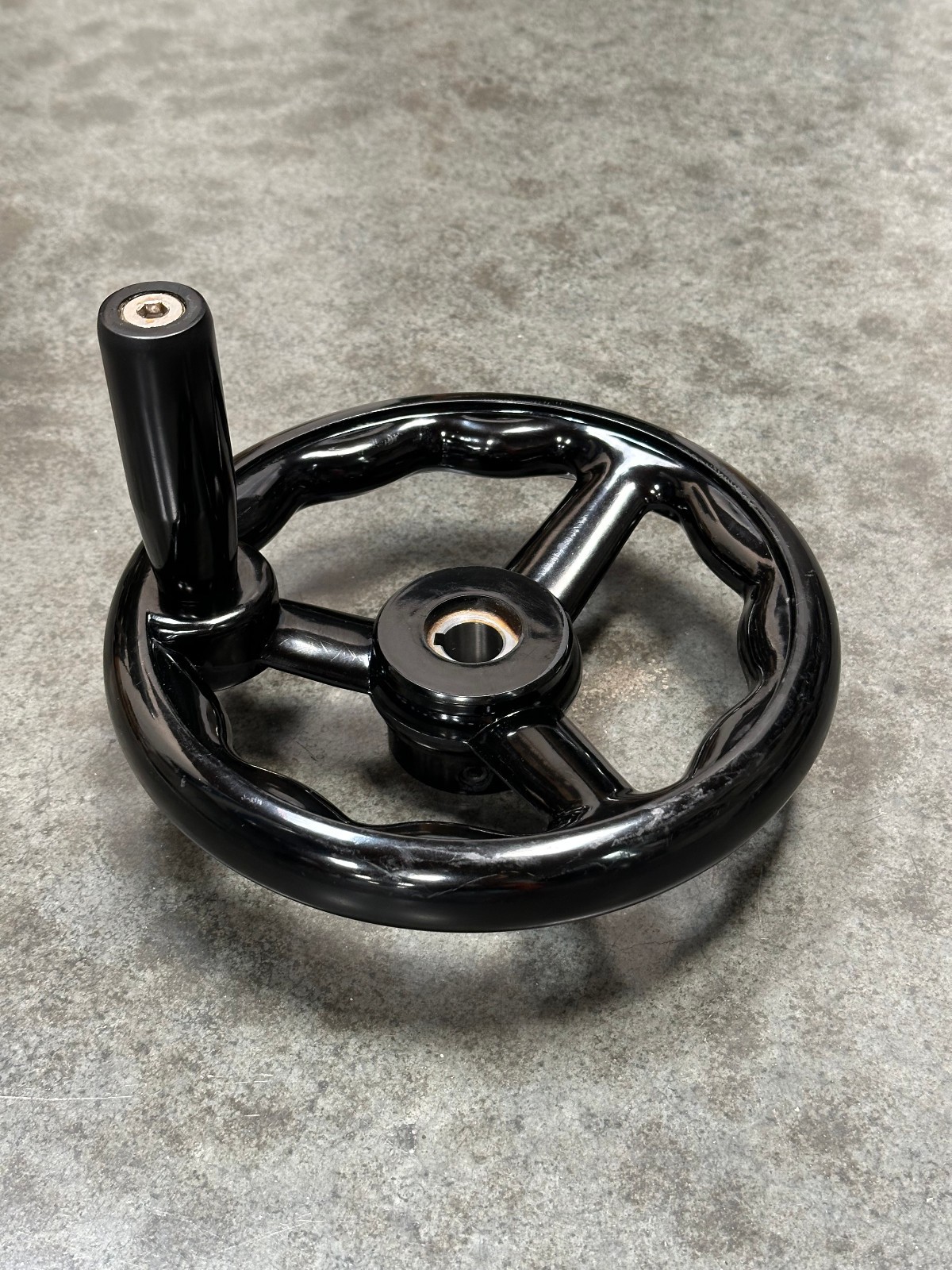 8″ 3-SPOKE MACHINIST HANDWHEEL CRANK FOR MILLING MACHINE, LATHE, GRINDER, DRILL