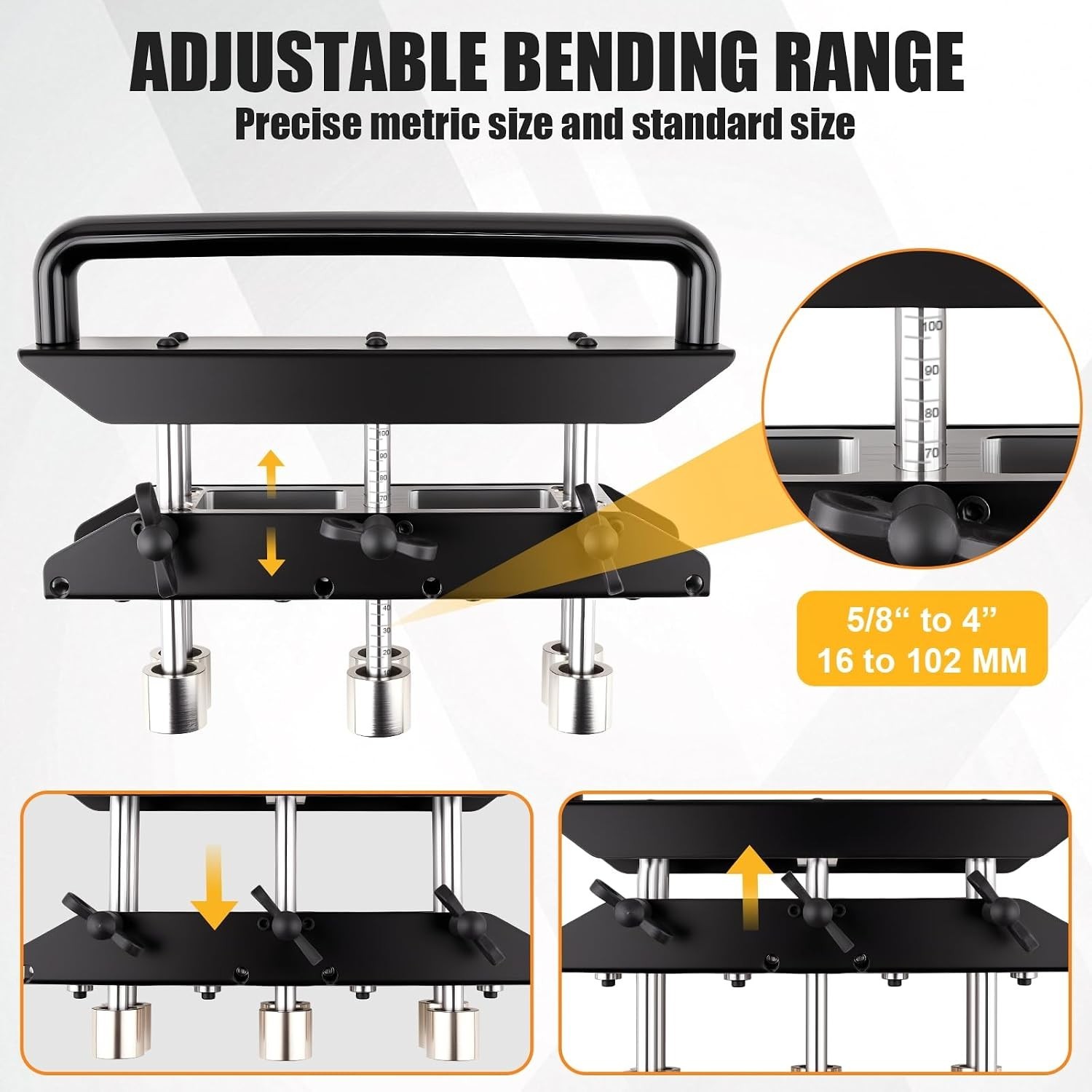 Durable Steel Sheet Metal Bender for Roofers | 0-90° Bending, 5/8″-4″ Widths