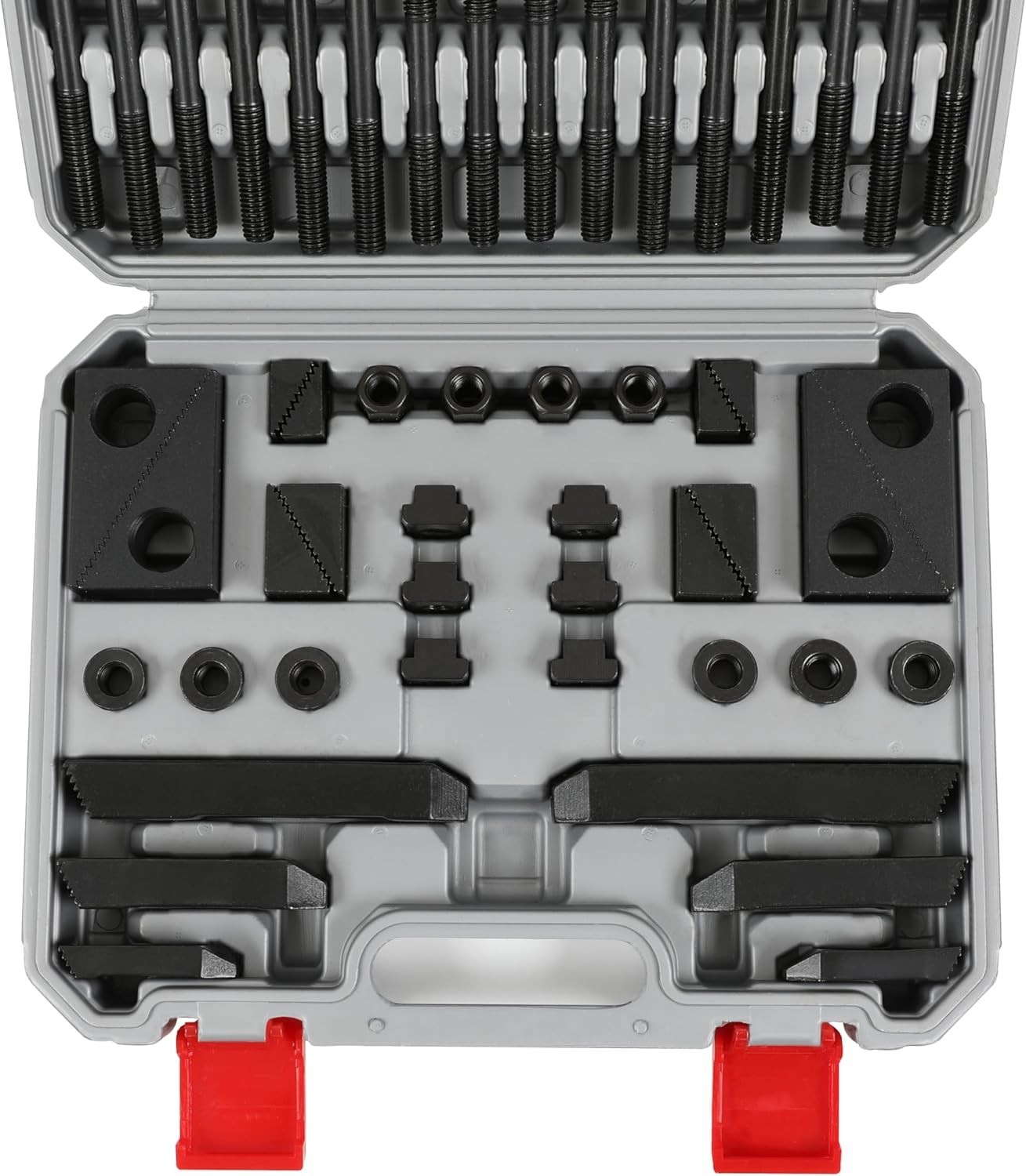 Complete Clamping Kit with Carrying Case – 58 Pieces for Milling Machines