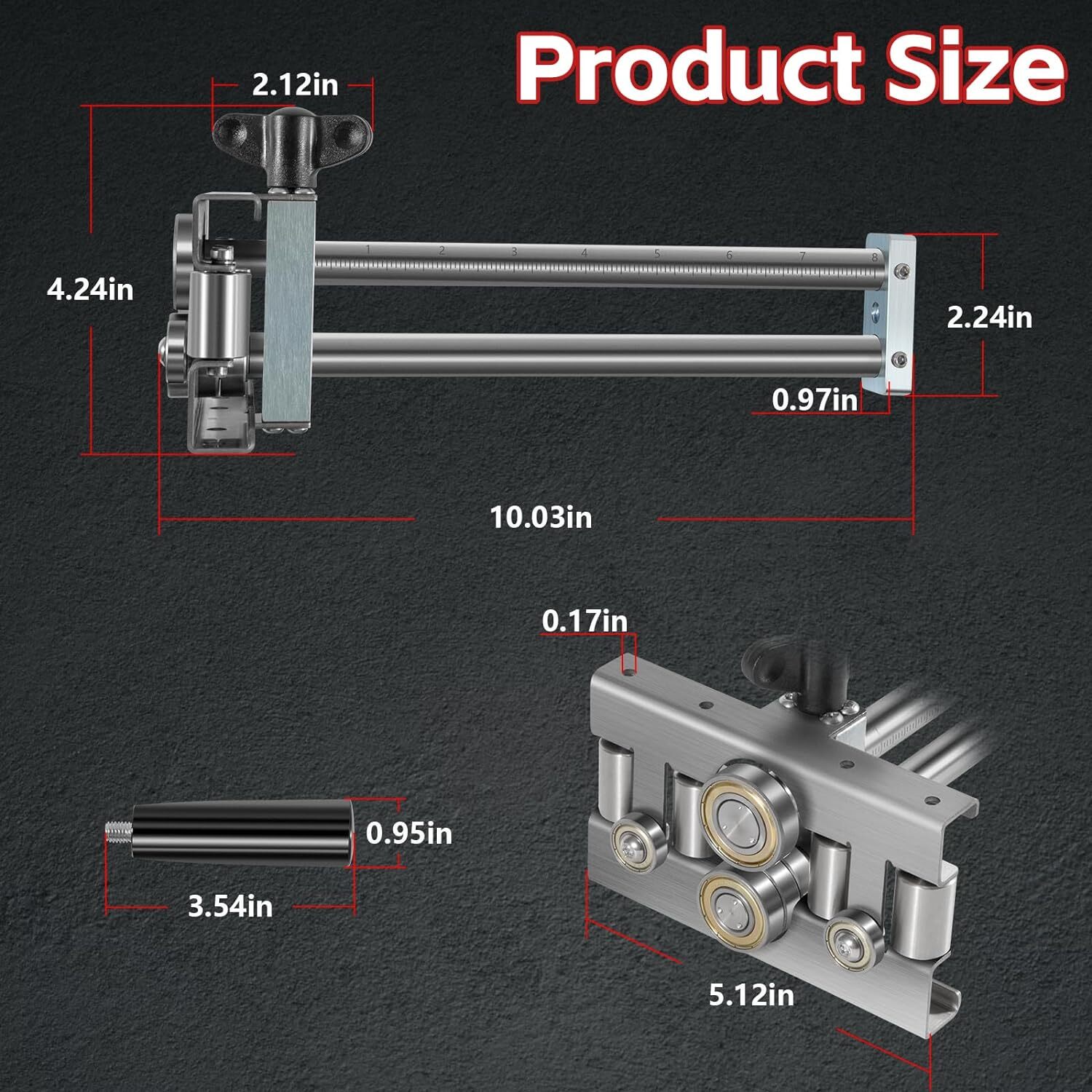 2204 Uni Bender Sheet Metal Bending Tool, Adjustable Bend Height From 3/8″ to 8″