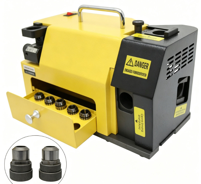 110V 60Hz End Mill Cutter Sharpener Grinder with Diamond Wheel Powerful Stable