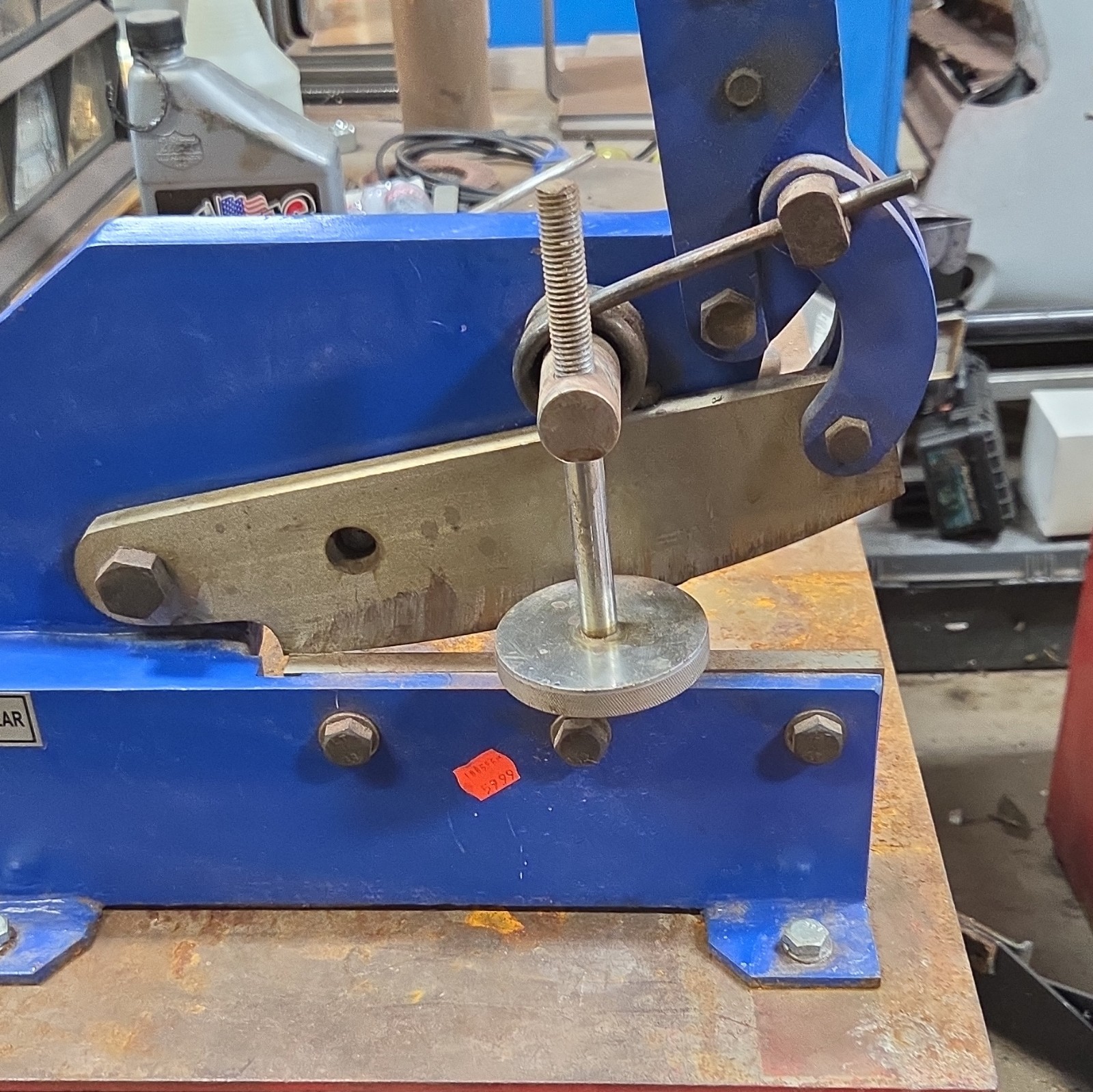 Manual Bench-Mount Sheet Metal Shear Cutter, 8 in Cutting Length, 8″ Shear