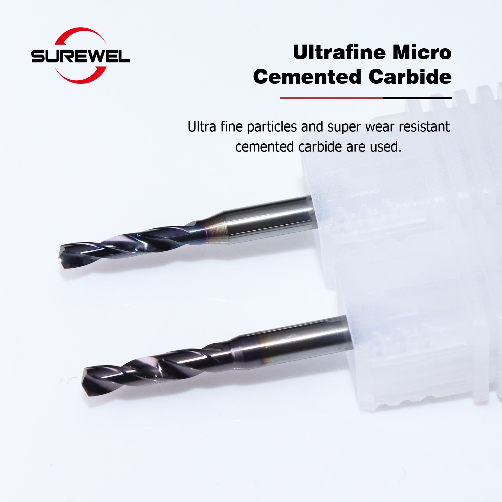 Micro Drill 0.1mm to 1.69mm Solid Carbide Min Bit CNC Machining Tool Precision