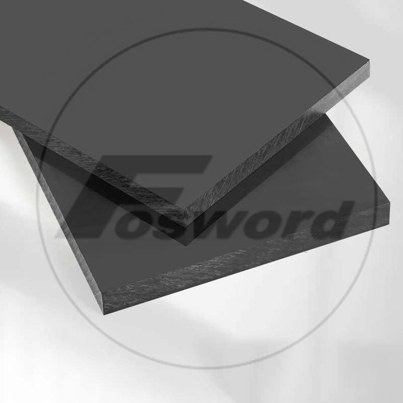 Black POM Sheet Engineering Plastic Polyformaldehyde Plate Thickess 2mm -50mm