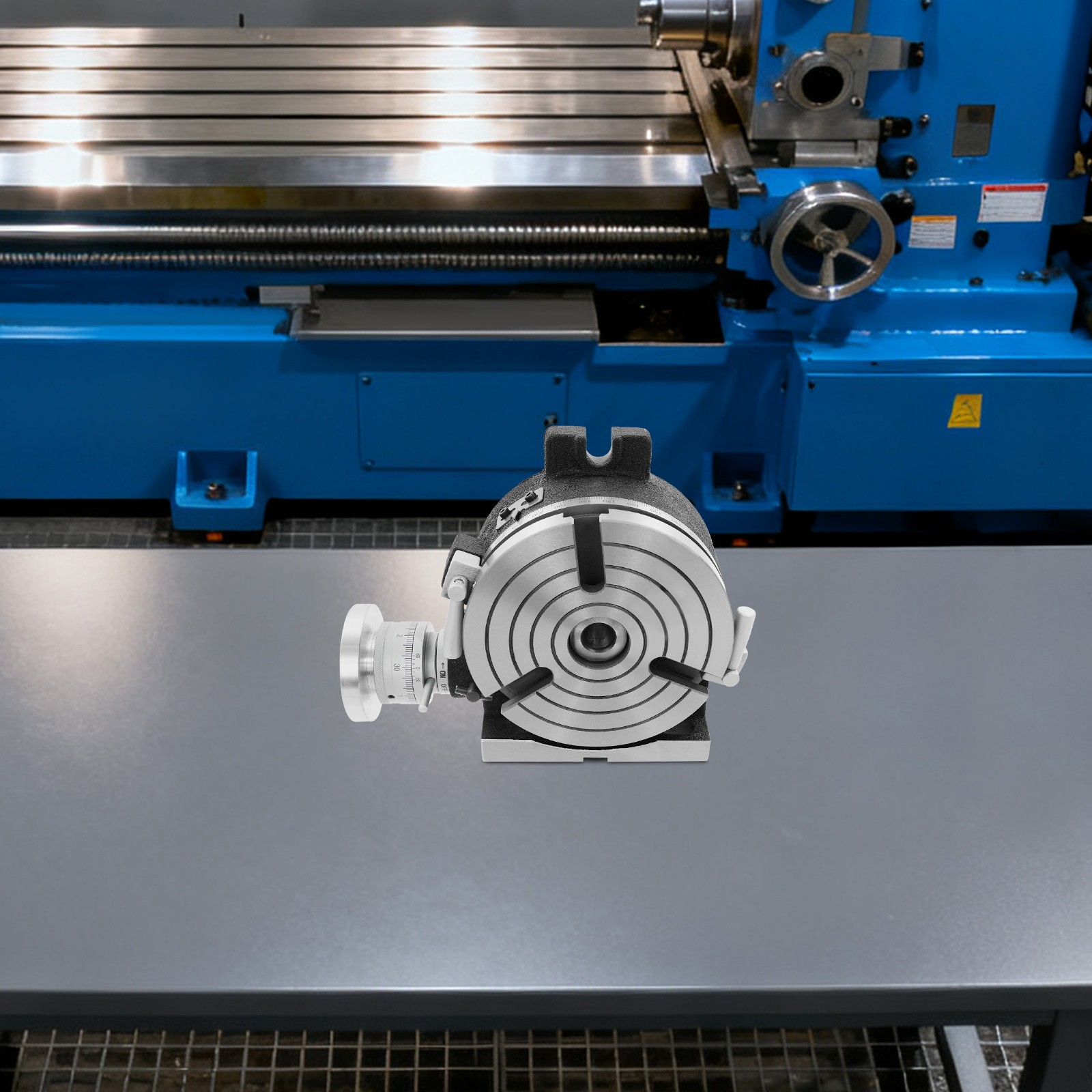 Horizontal Vertical Rotary Table, 3-Slot Rotary Table for Milling Machine