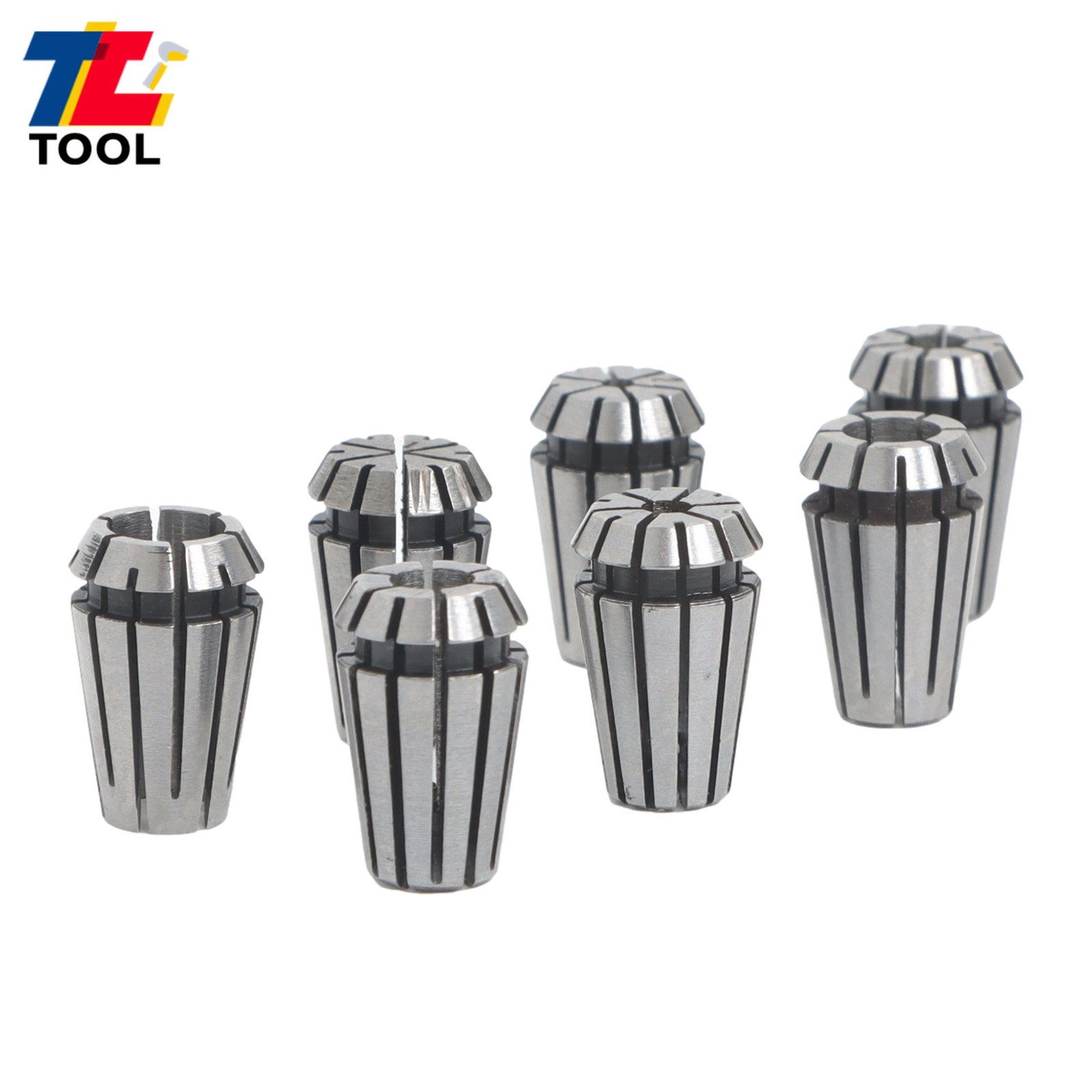 CNC Milling Lathe Tool ER11 Collet Set 7pcs 1mm to 7mm Included