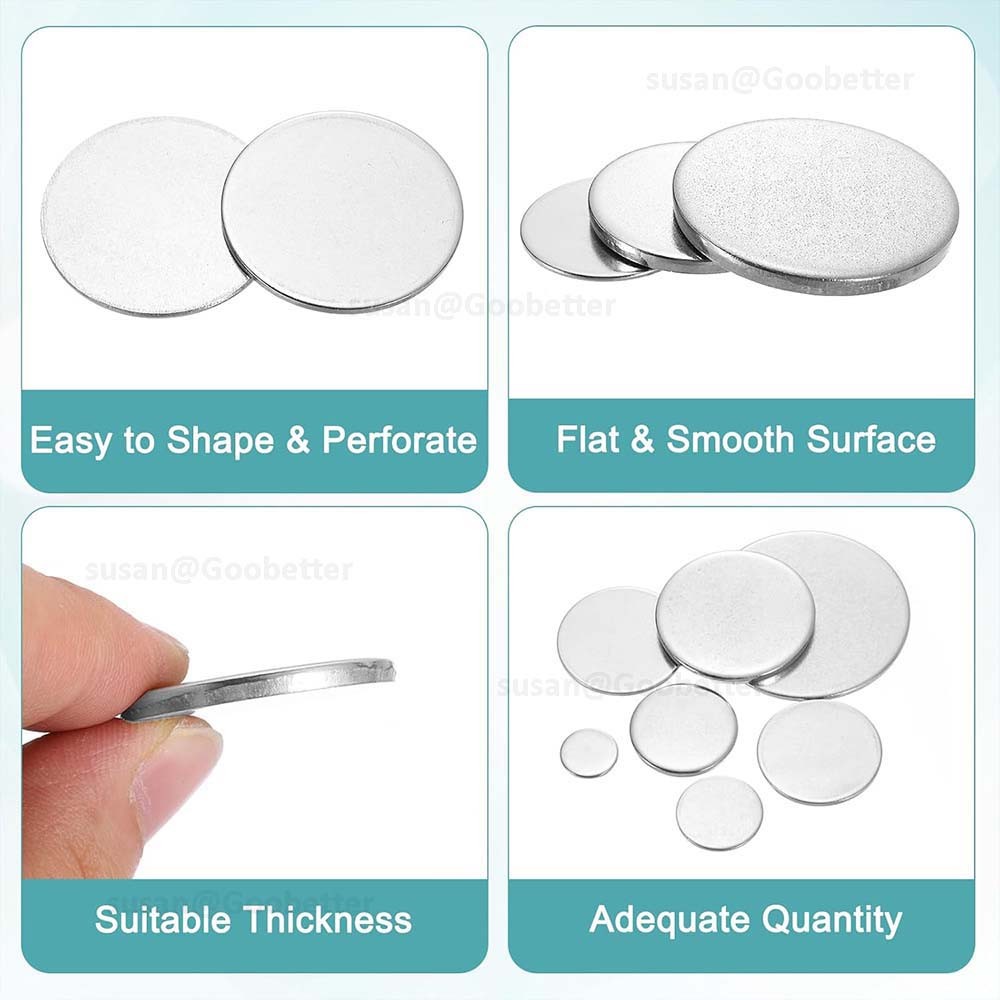 Stainless Steel Discs Round Circles Laser Cut Circle Sheet Plate Blanks Metal