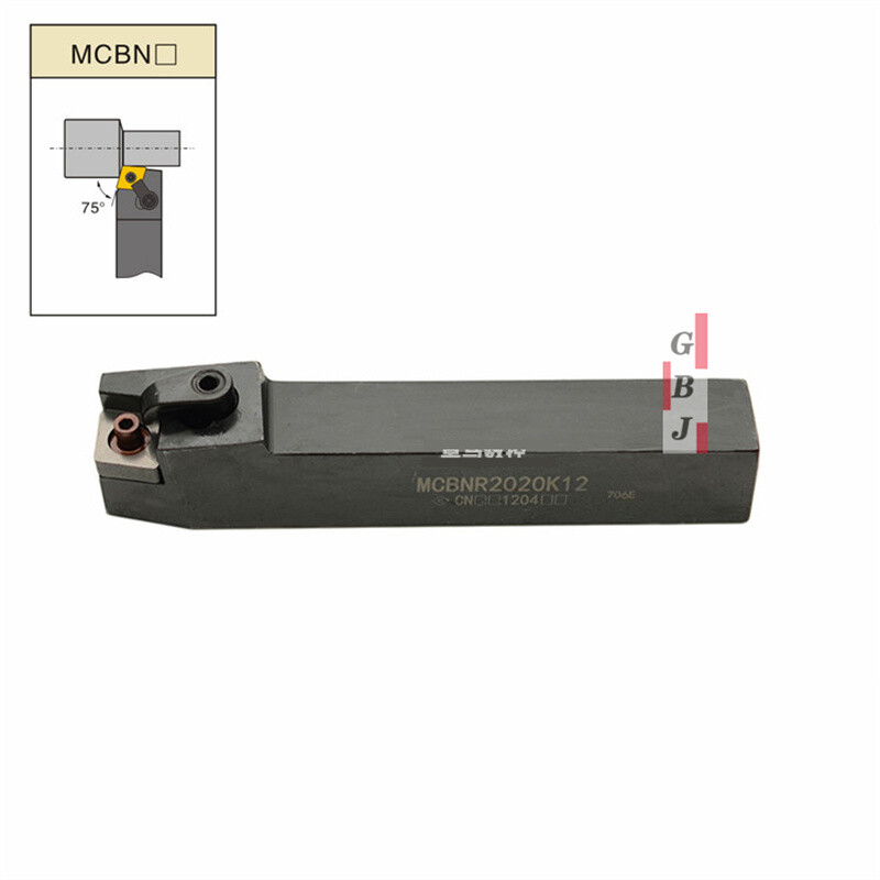 75° MCBNR MCBNL 1616 2020 2525 K12 M12 External turning tool For CNMG (clamp)