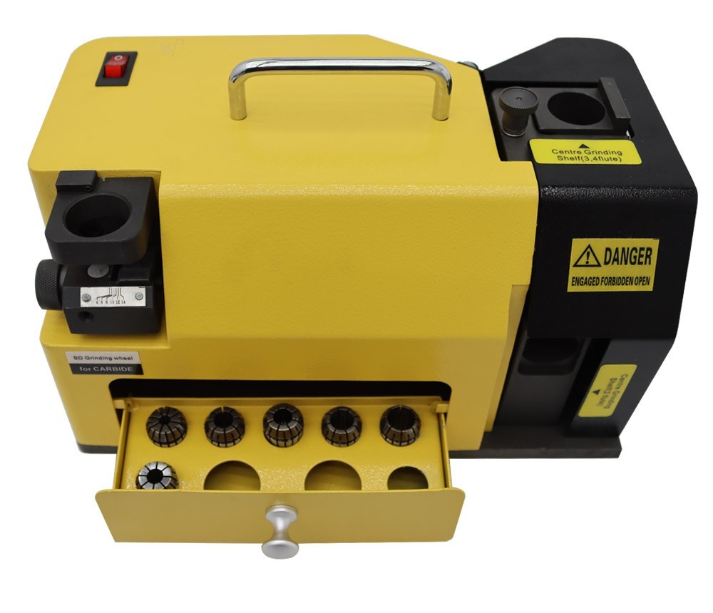 110V 60Hz End Mill Cutter Sharpener Grinder with Diamond Wheel Powerful Stable