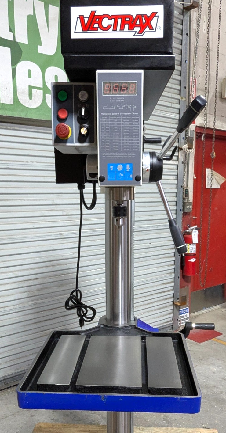 VECTRAX RF-19V Drill Press 20" Swing 115V 1HP 0-2000 RPM *Scratch &am
