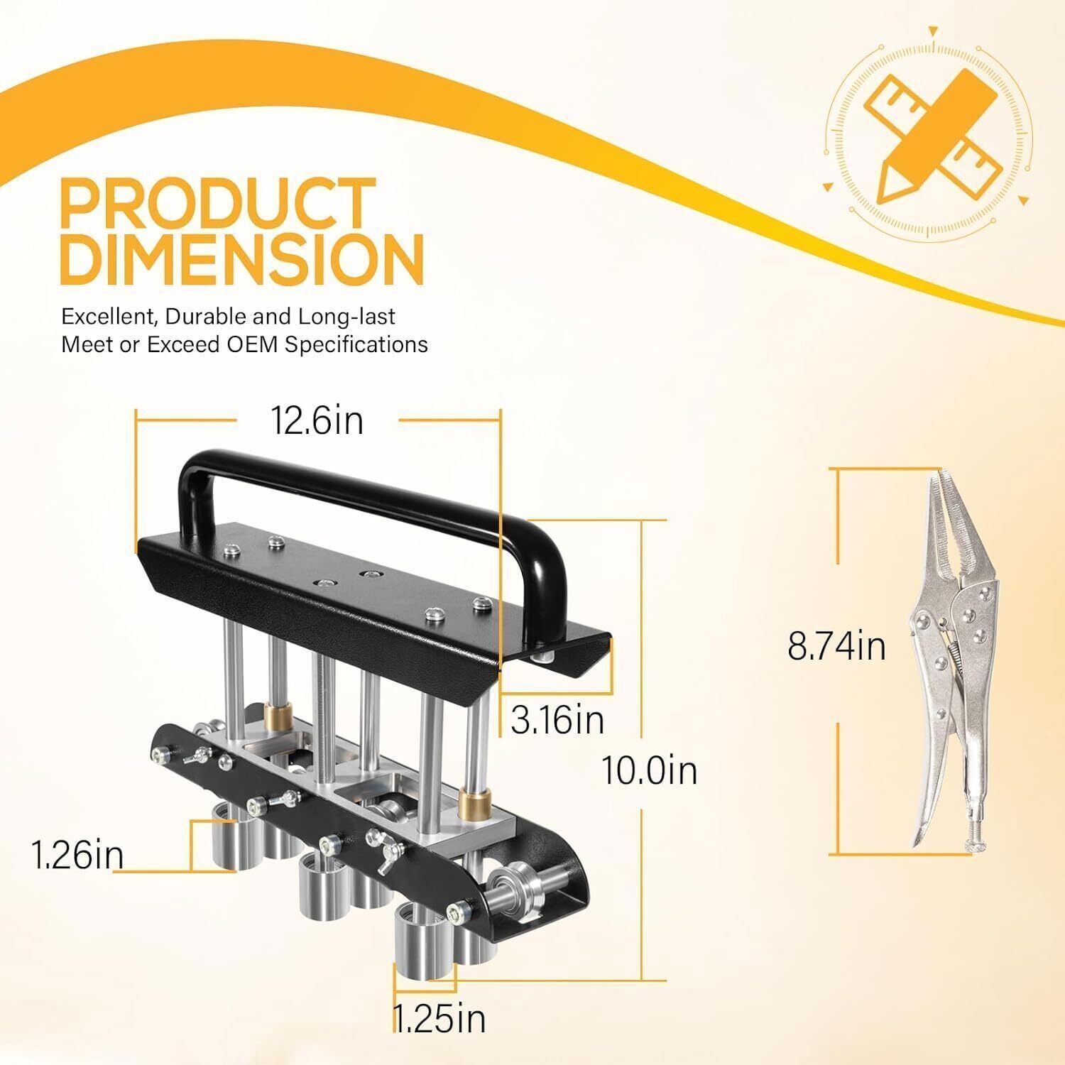 ER3 3-Station Edge Roller Fit 29 to 22-Gauge Steel, Making 5/8in to 4in Bends