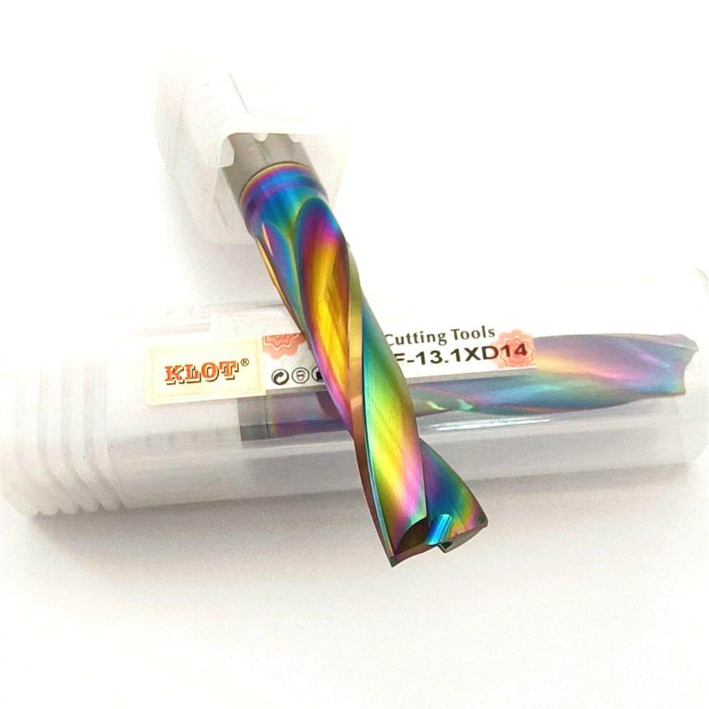 DLC Coated Solid Carbide Flat Bottom Drill Bit 8.1mm-20mm For Aluminum