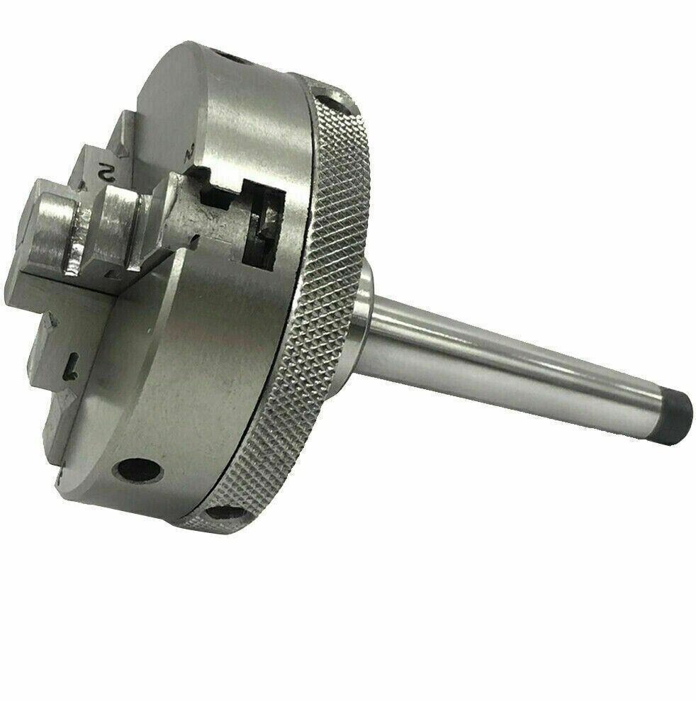 65MM 4 JAW SELF CENTERING 2-1/2″ MINI CHUCK M14X1 THREAD LATHE MT1 ARBOR