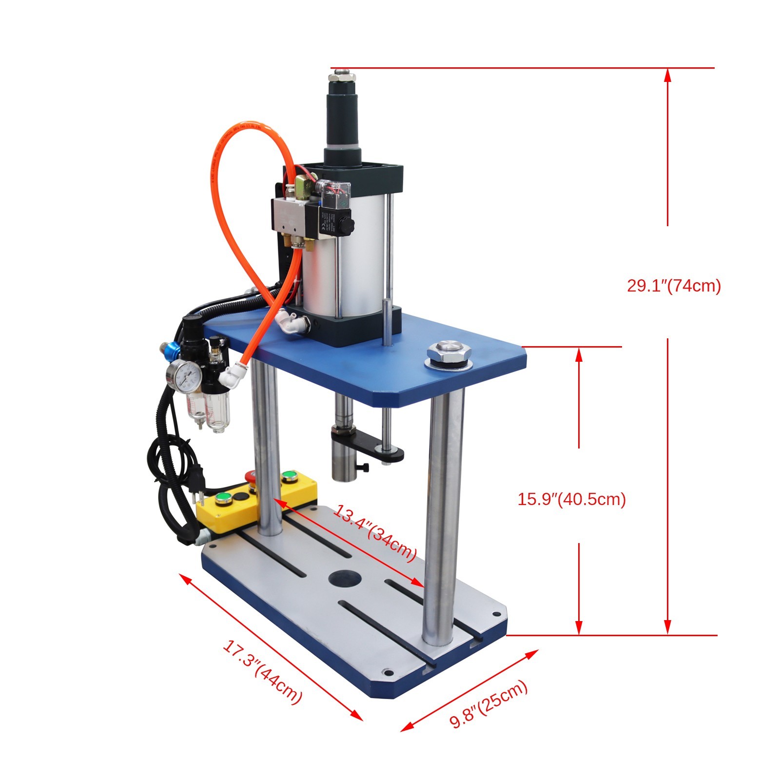 2 Column 2 Plates 1102lb/500kg Pneumatic Punch Press Machine for Sheet Metal