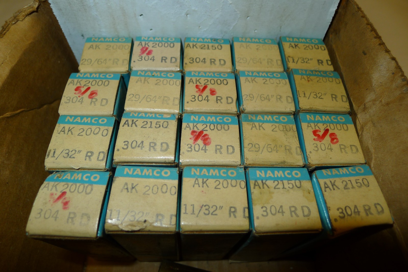 NEW NATIONAL ACME NAMCO AK2000 & AK2150 COLLETS – LOT OF 22 PIECES!!!!