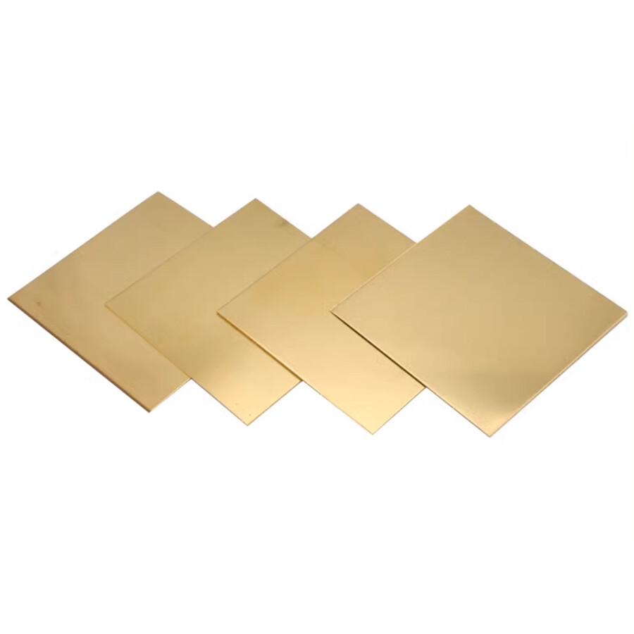 H62 Brass Metal Flat Plate Panel Square Sheet Foil Thick 0.5mm~6mm Various Sizes