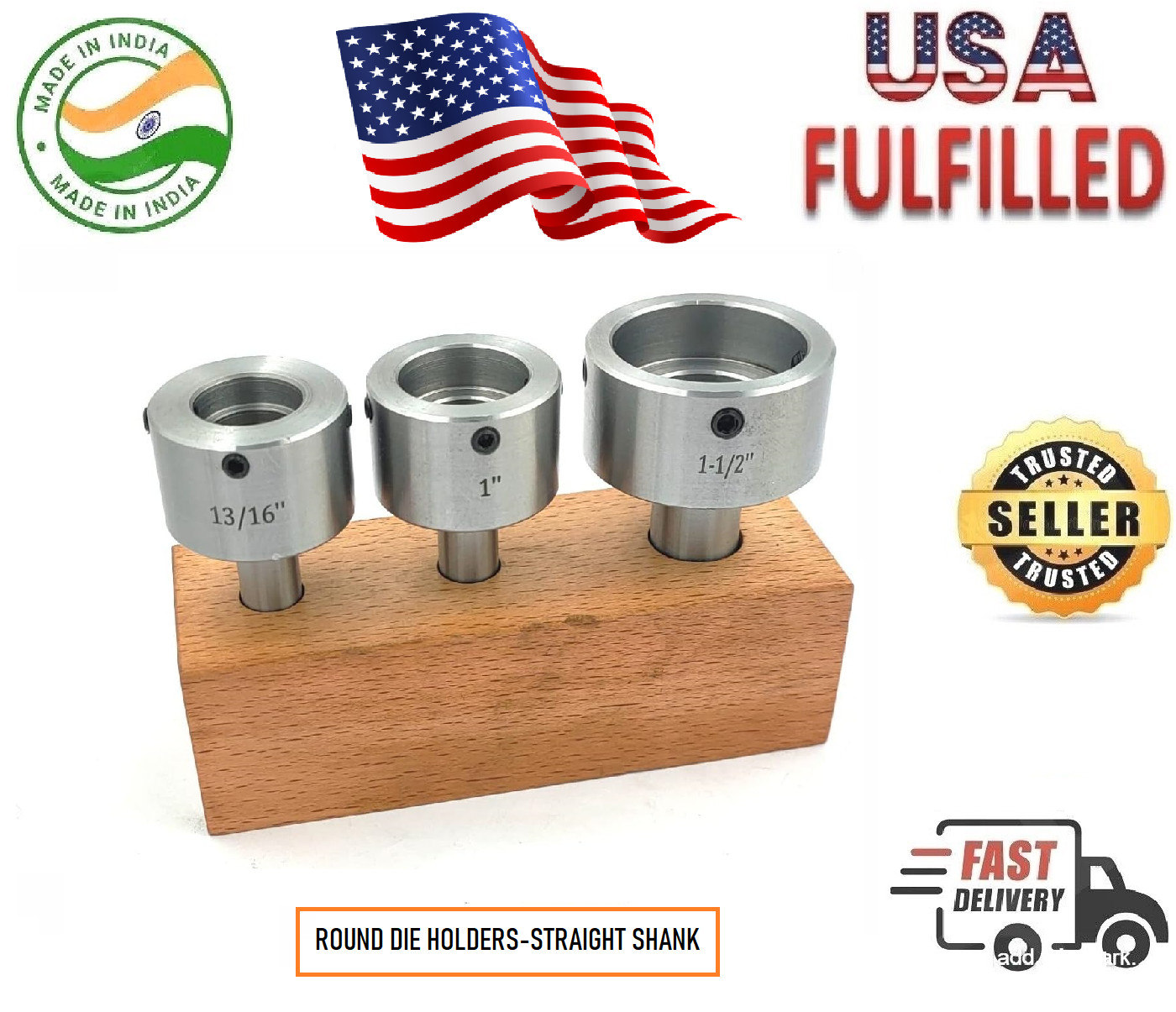 ROUND DIE HOLDERS-STRAIGHT SHANK (USA FULFILLED)