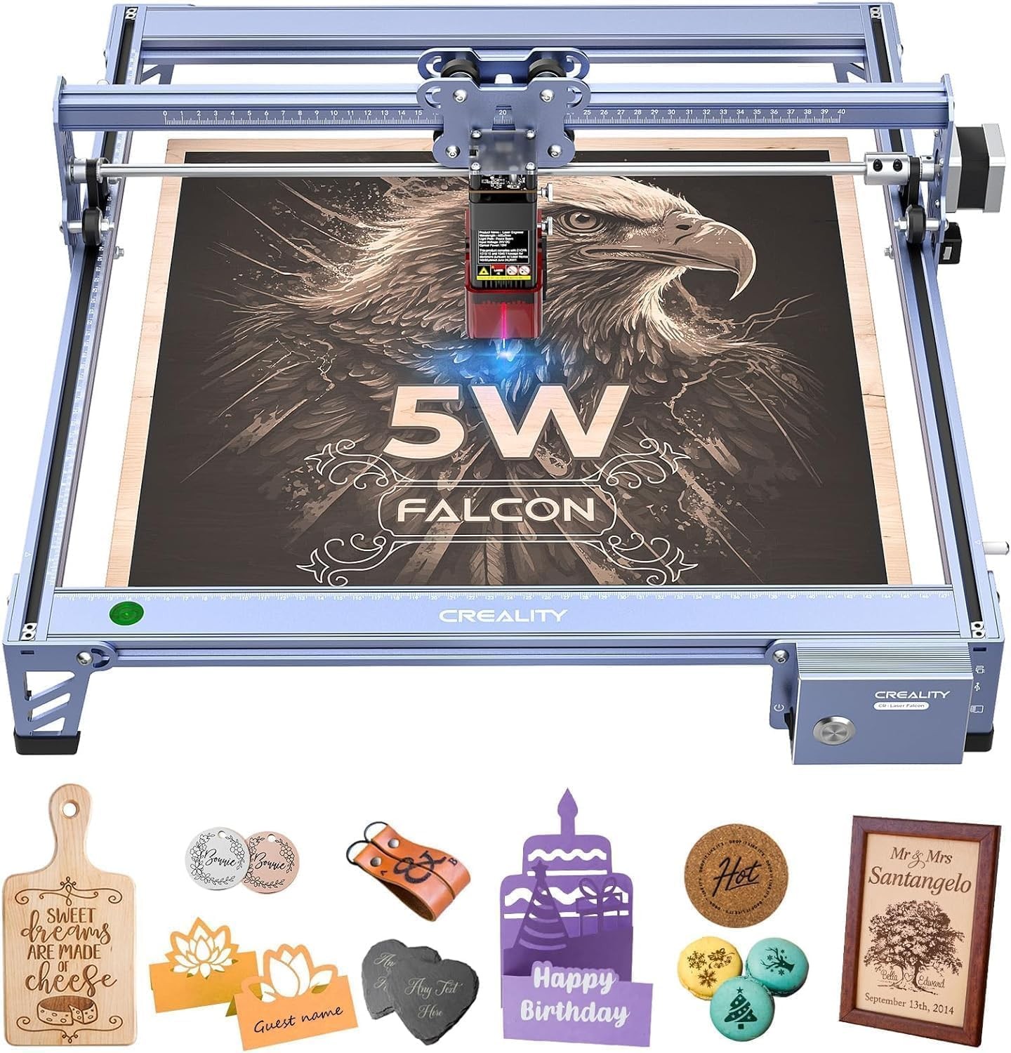 Creality Falcon 5W Laser Engraver Machine, 72w High Falcon-5W, Falcon-5W