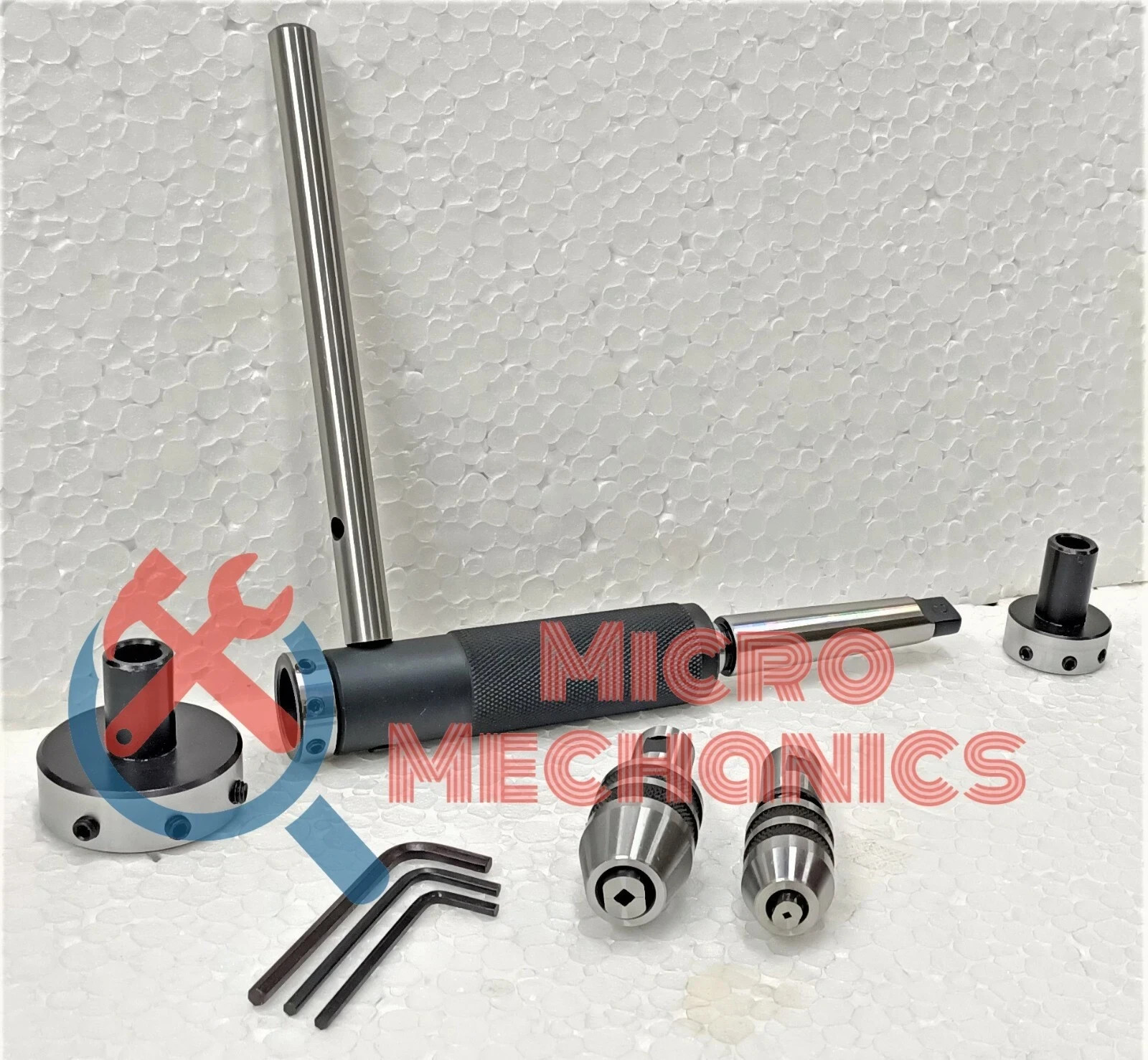 3MT Lathe Tailstock Tap And Die Holder set Sliding Floating Type MT3 Shank INCH