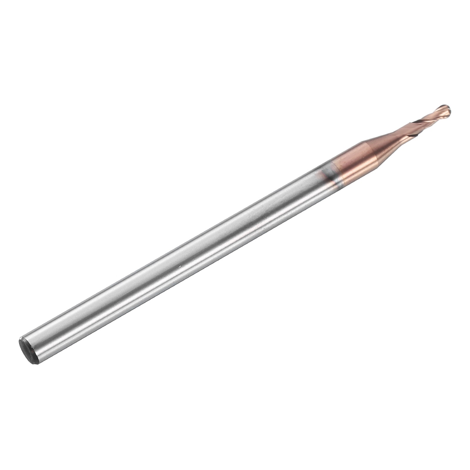 2 Flute Ball Nose End Mill 0.177″ Cutting Length Uncoated for Carving Engraving
