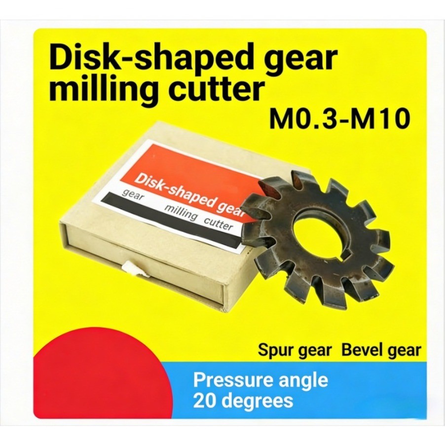 HSS Disc Straight Gear Cutters Spur Bevel Gears M0.3-M10 20° PA