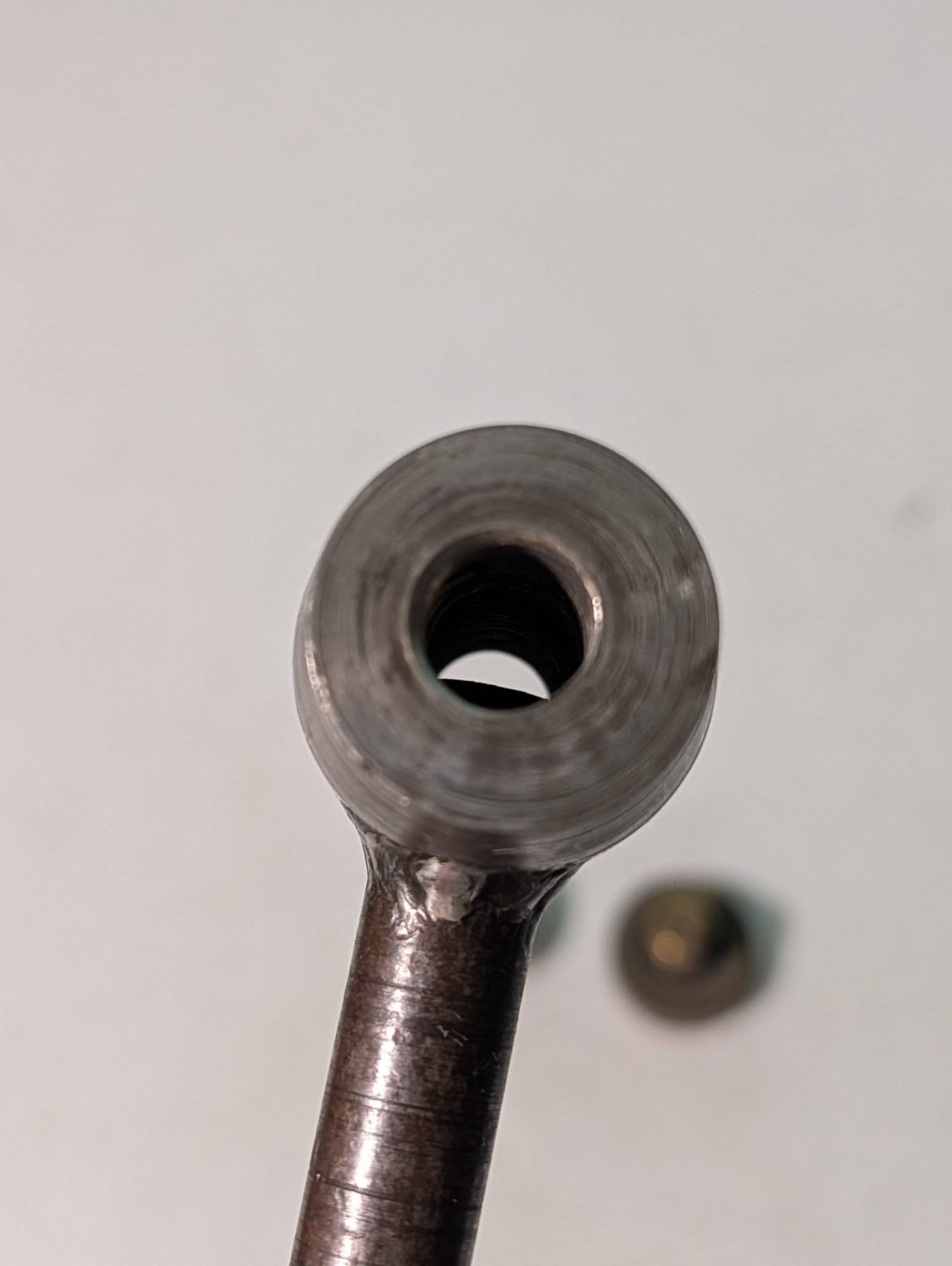 Vintage Machinists Screw On Hammer 9 Long One Side Brass All Metal Hammer